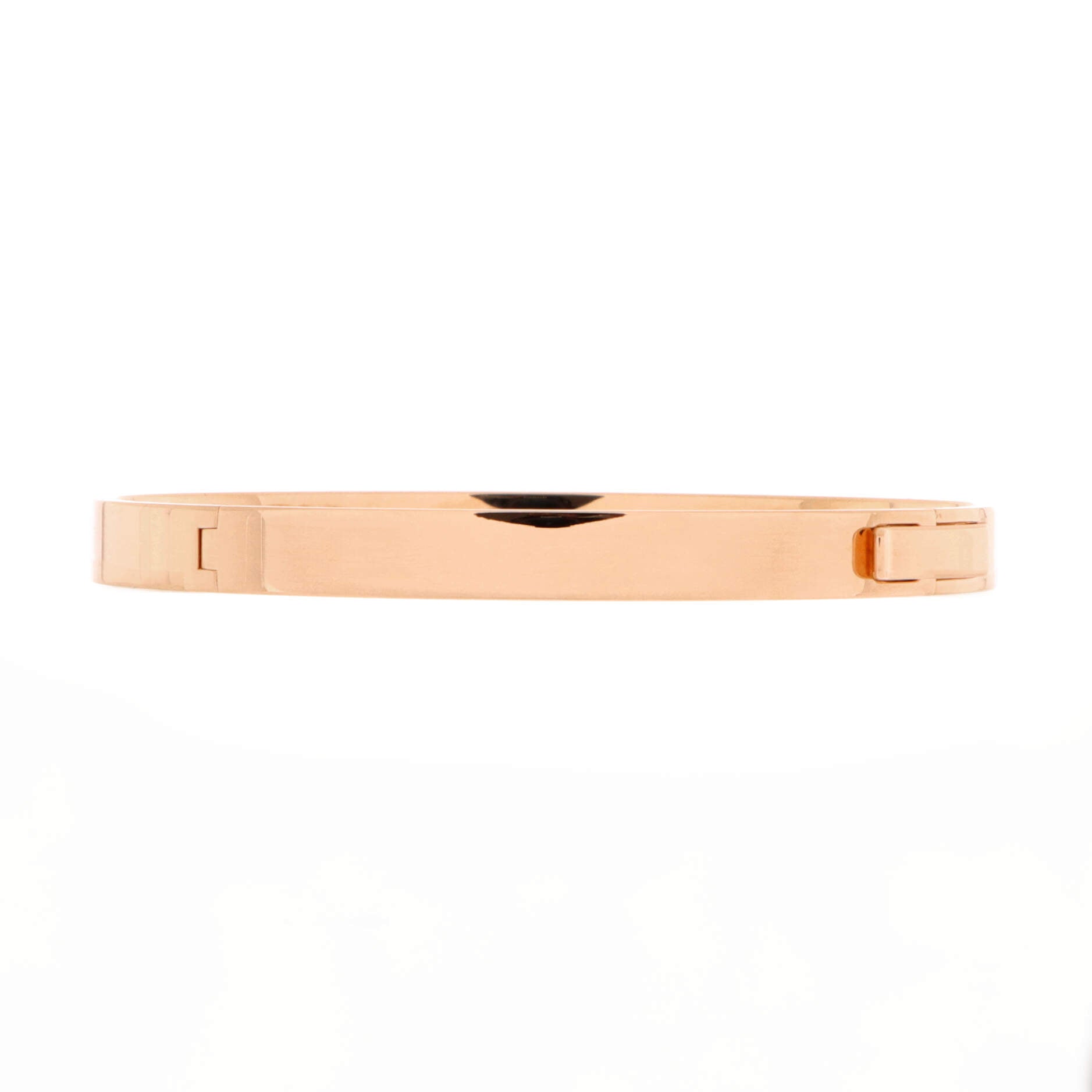 H d'Ancre Bracelet 18K Rose Gold with Diamonds Small
