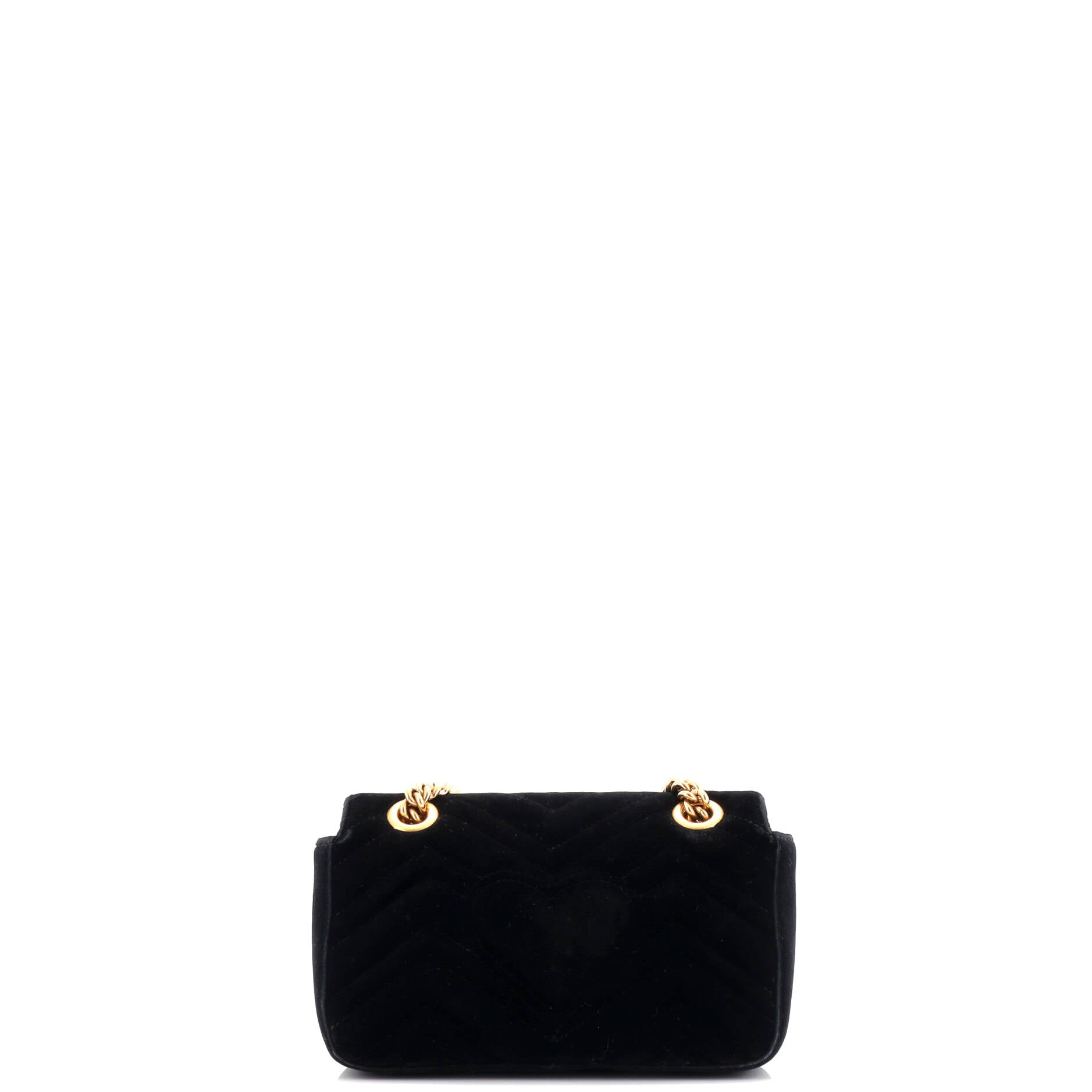 GG Marmont Flap Bag Matelasse Velvet Mini