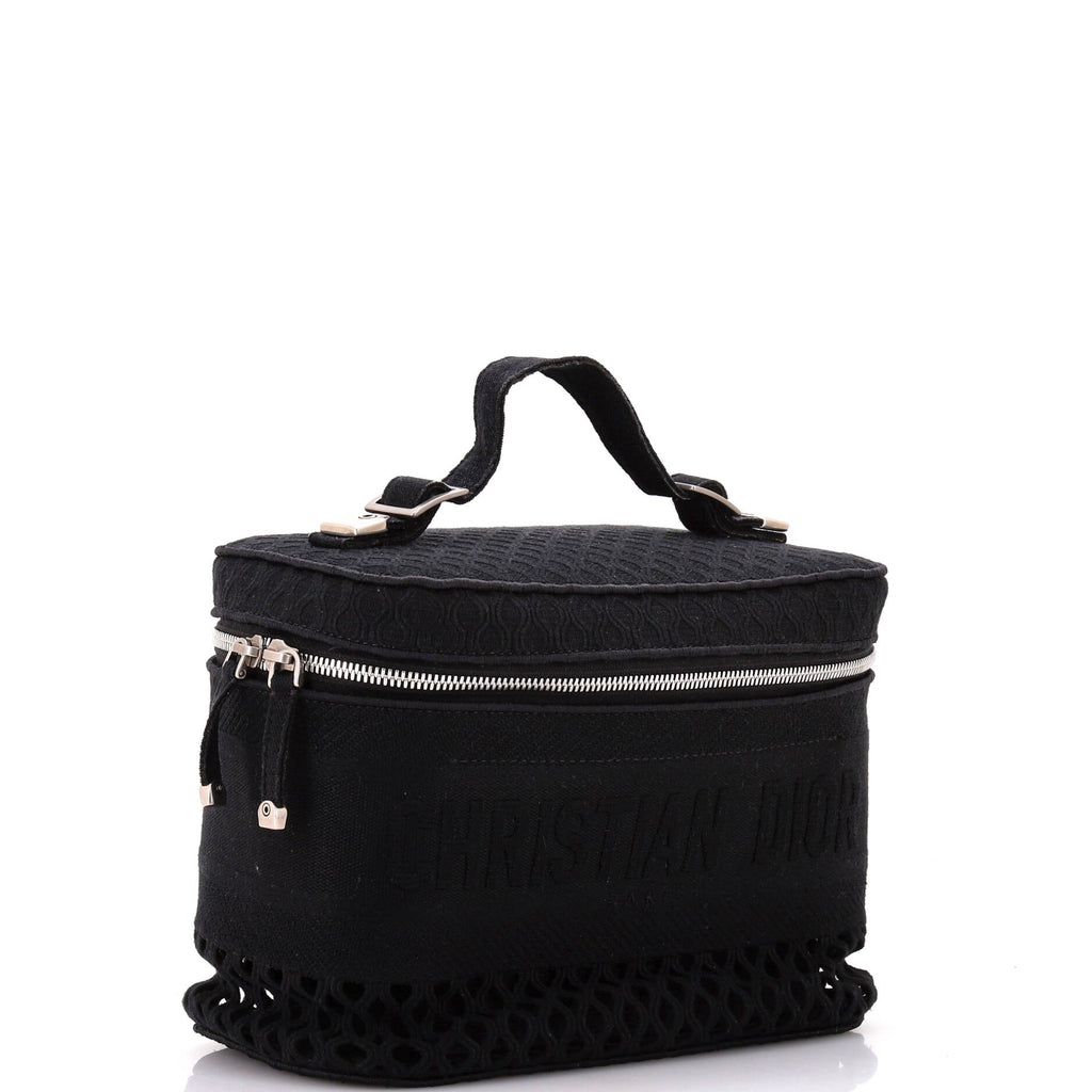 DiorTravel Vanity Case Embroidered Canvas with Mesh
