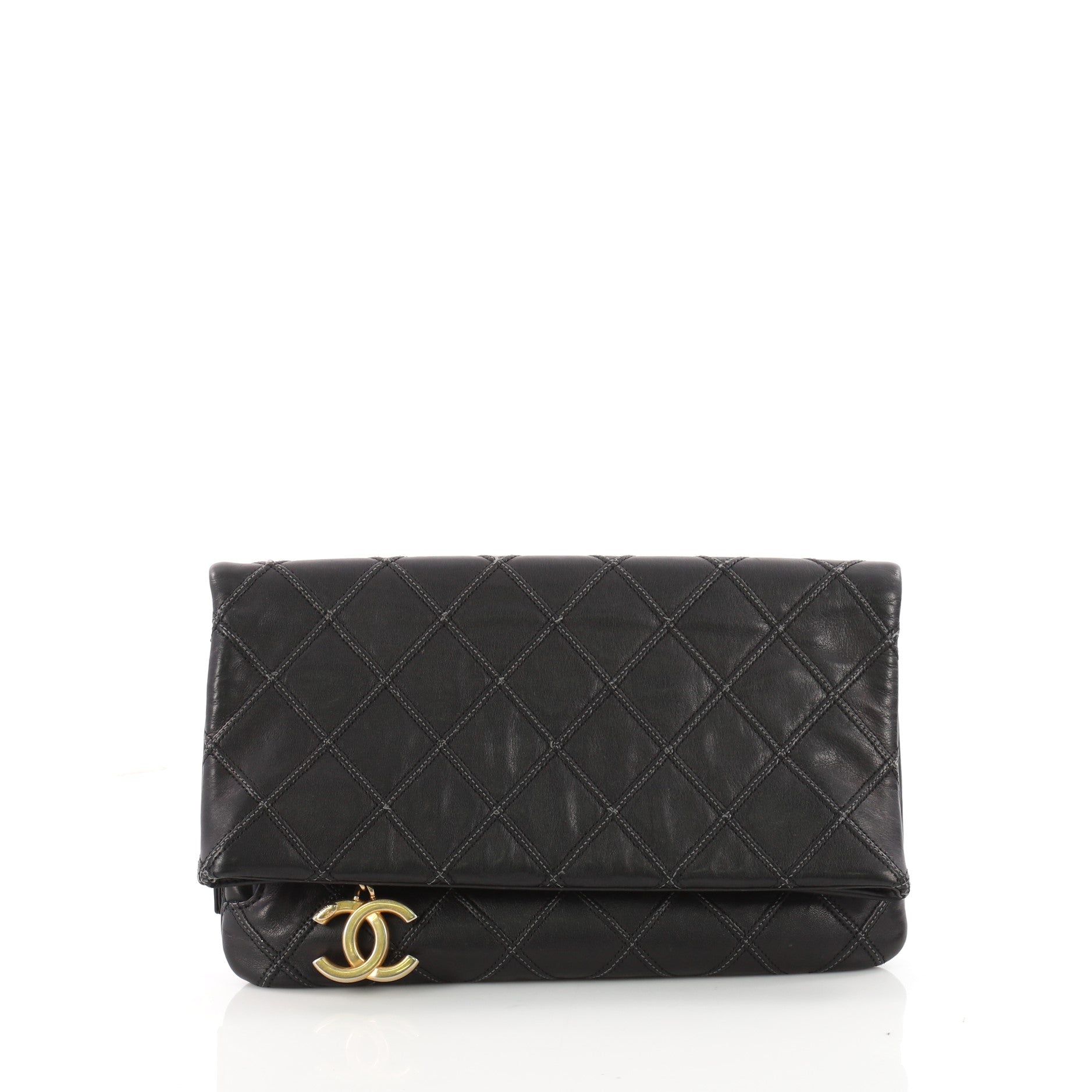 Thin City Clutch Quilted Calfskin Small