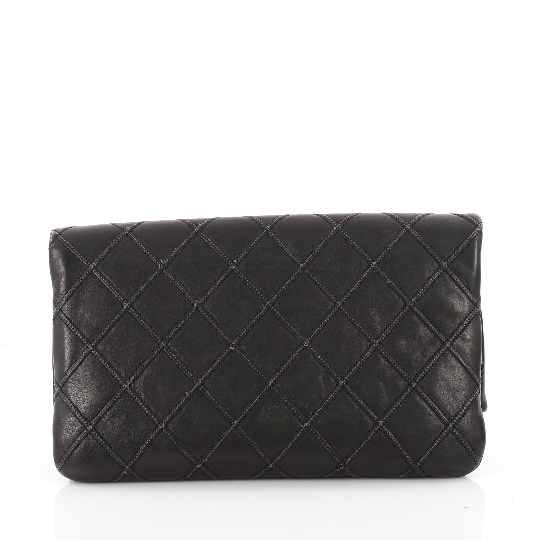 Thin City Clutch Quilted Calfskin Small