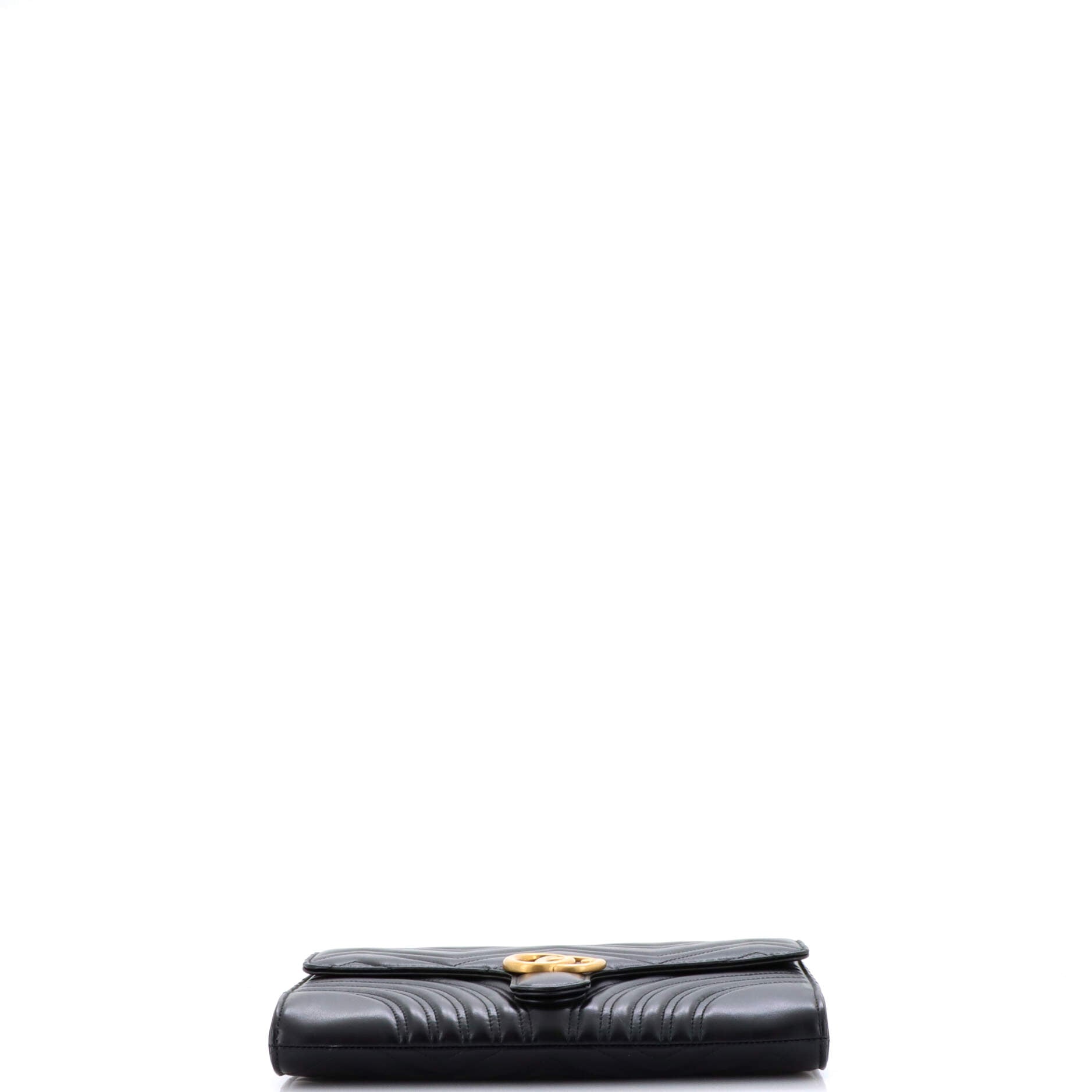 GG Marmont Flap Clutch Matelasse Leather