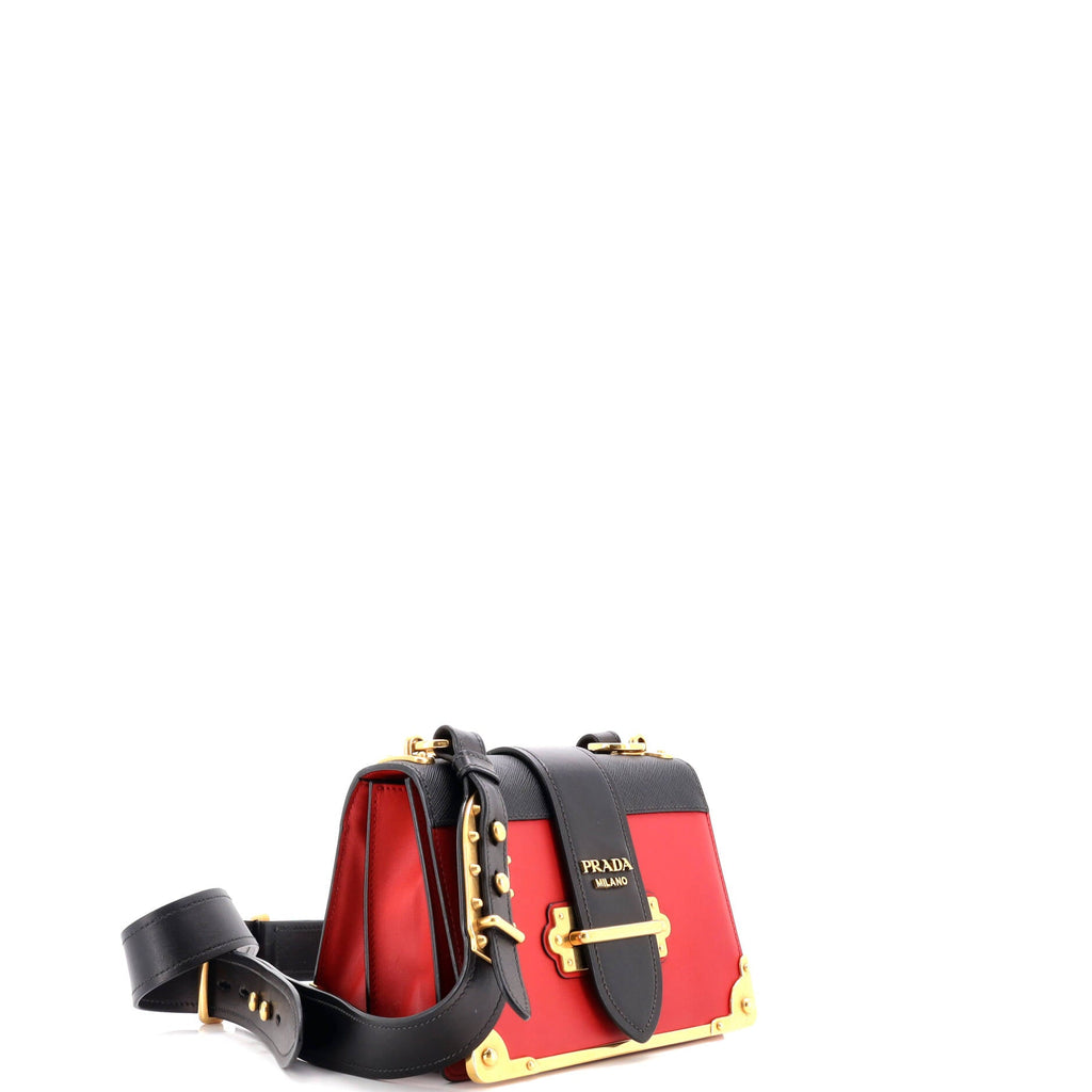 Cahier Chain Crossbody Bag City Calf and Saffiano Small