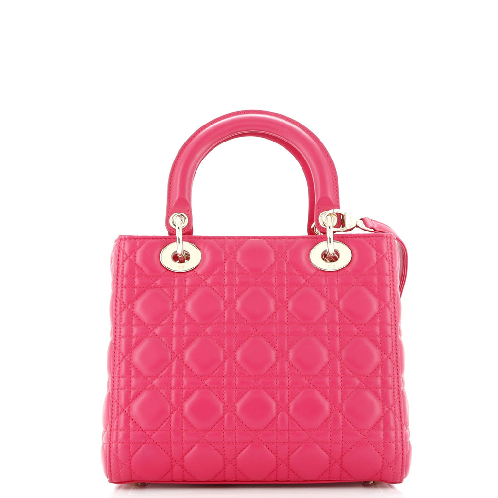 Lady Dior Bag Cannage Quilt Lambskin Medium