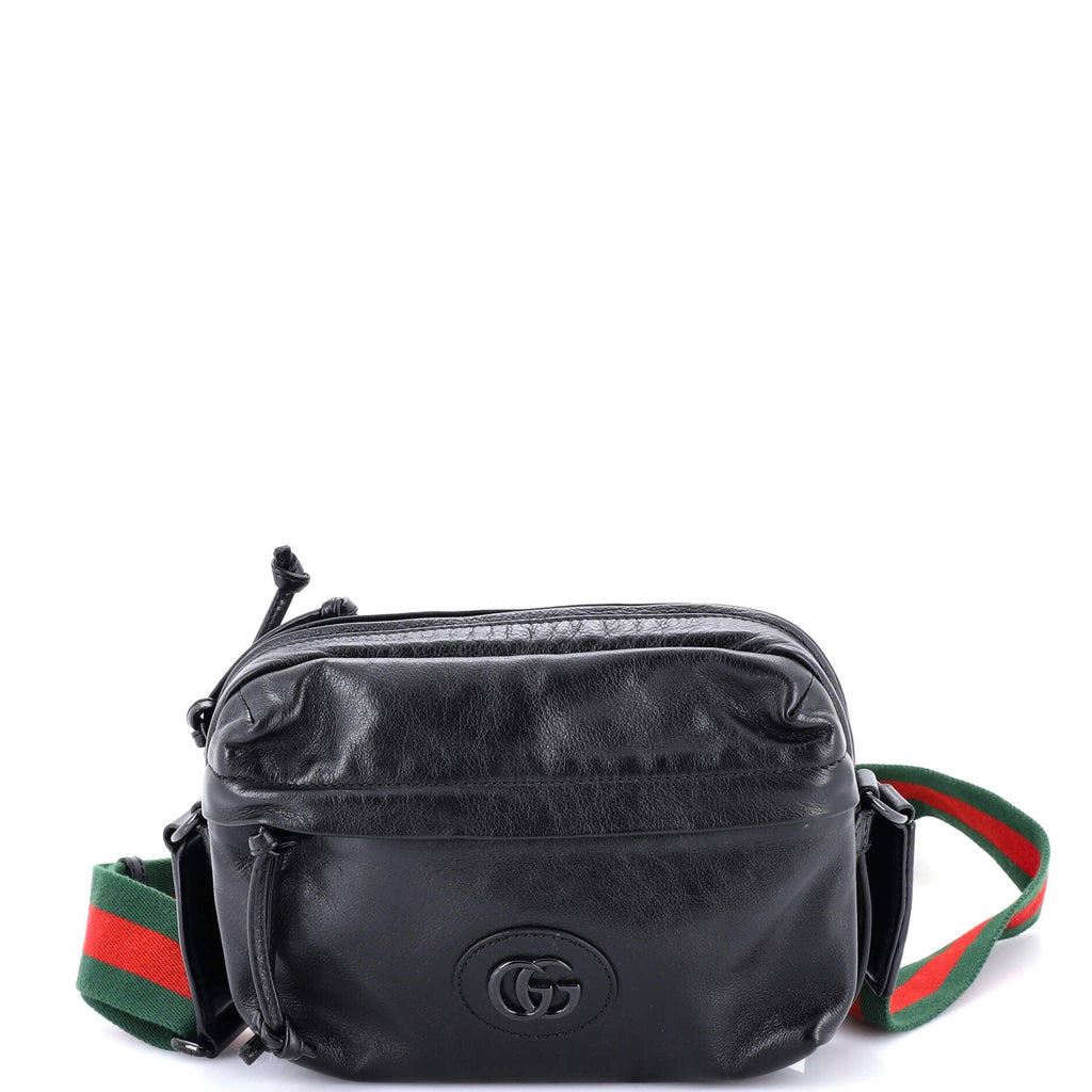 Tonal Double G Shoulder Bag Leather