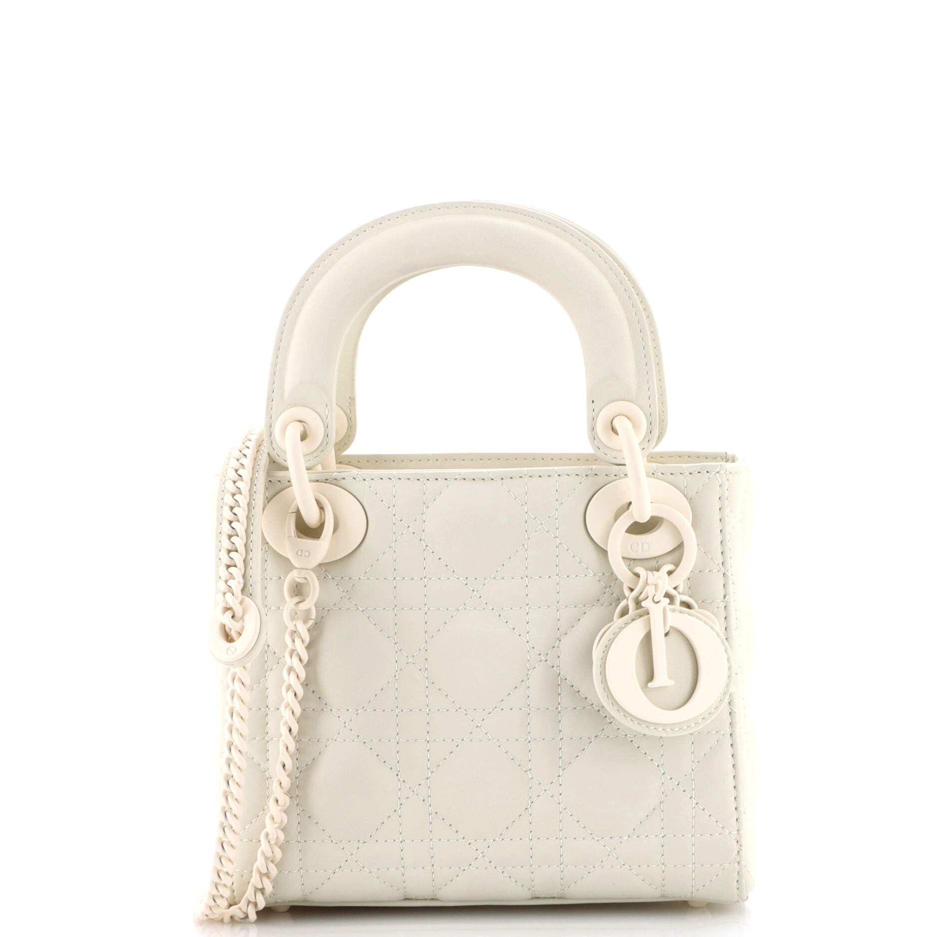 Ultra Matte Lady Dior Chain Bag Cannage Quilt Calfskin Mini