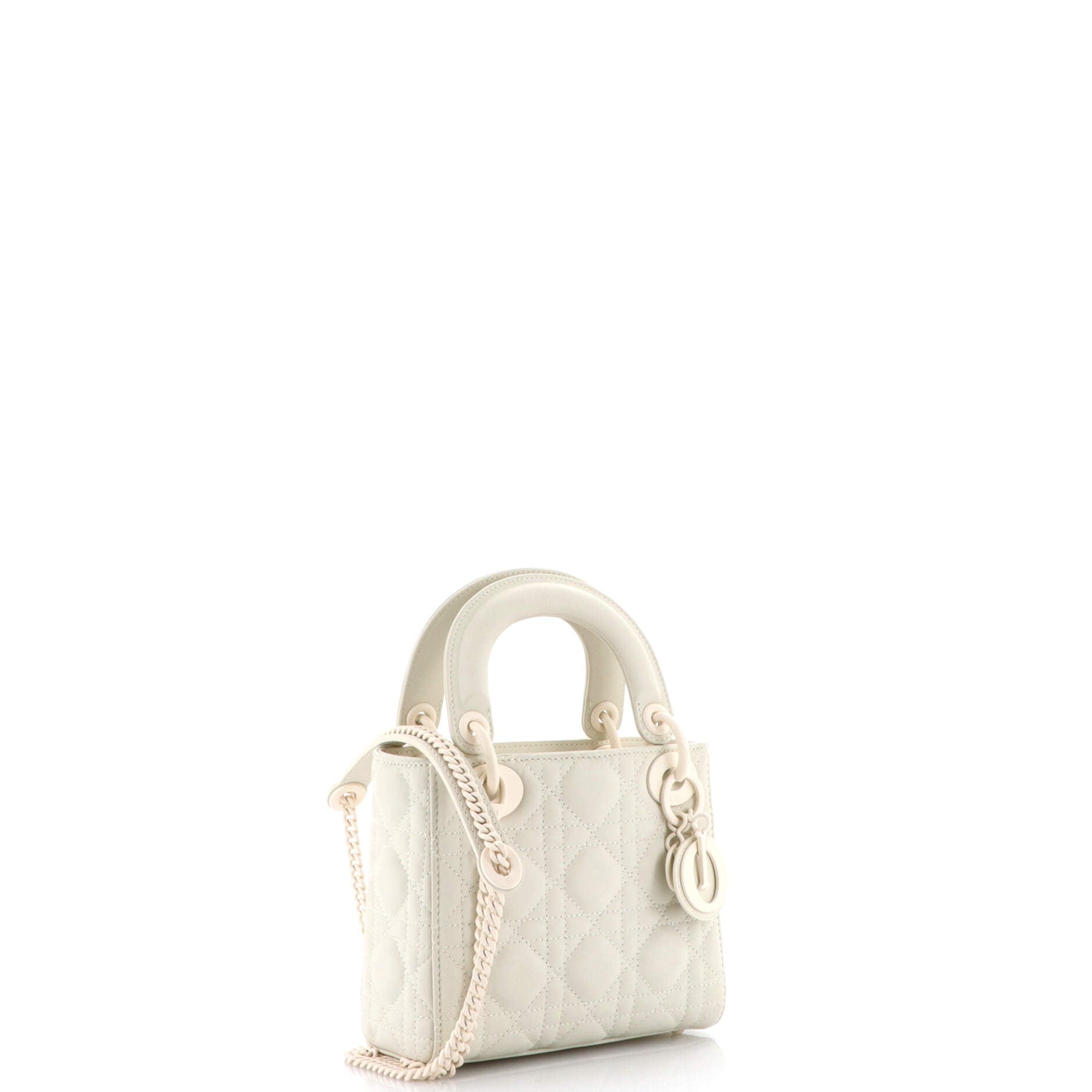 Ultra Matte Lady Dior Chain Bag Cannage Quilt Calfskin Mini