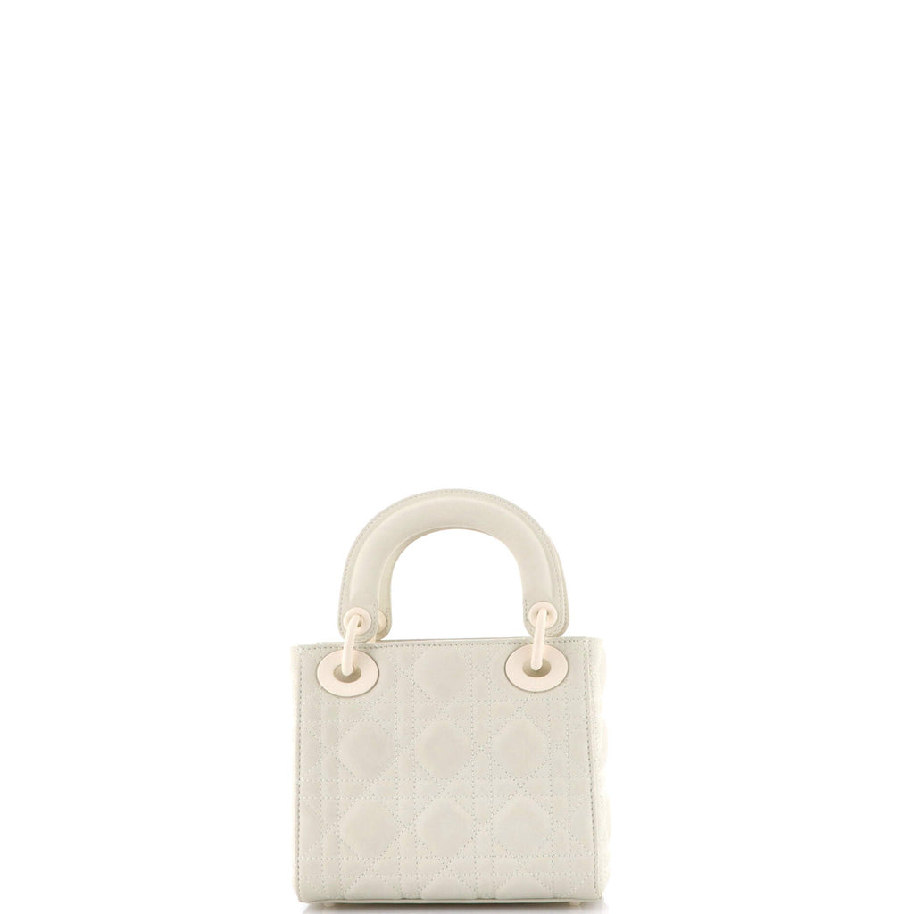 Ultra Matte Lady Dior Chain Bag Cannage Quilt Calfskin Mini