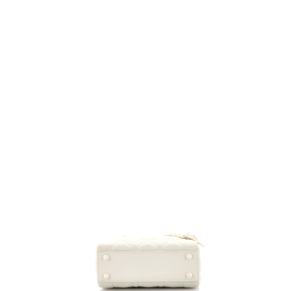 Ultra Matte Lady Dior Chain Bag Cannage Quilt Calfskin Mini