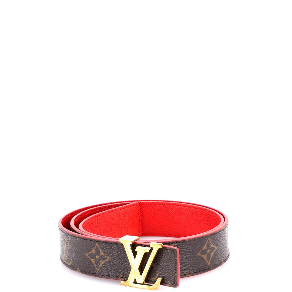 LV Initiales Belt Monogram Canvas Thin 95