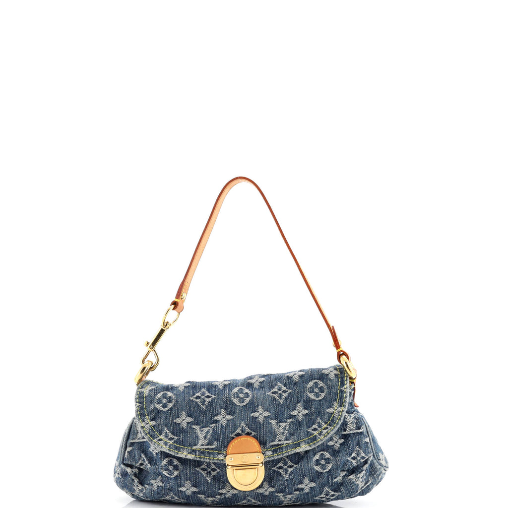 Pleaty Handbag Denim Mini