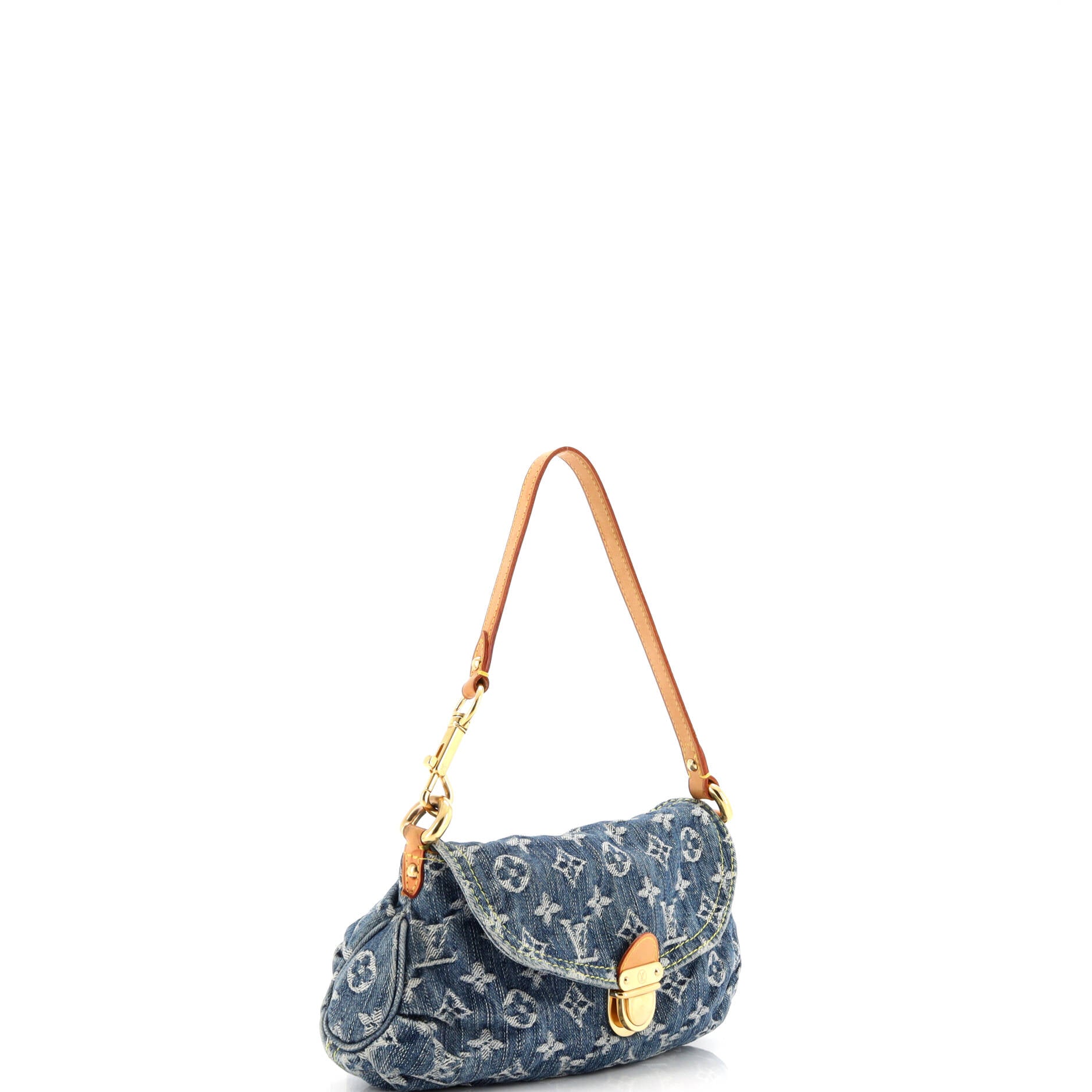 Pleaty Handbag Denim Mini