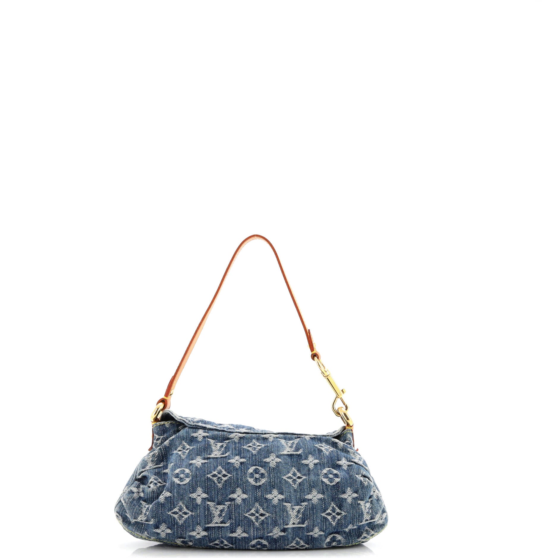 Pleaty Handbag Denim Mini