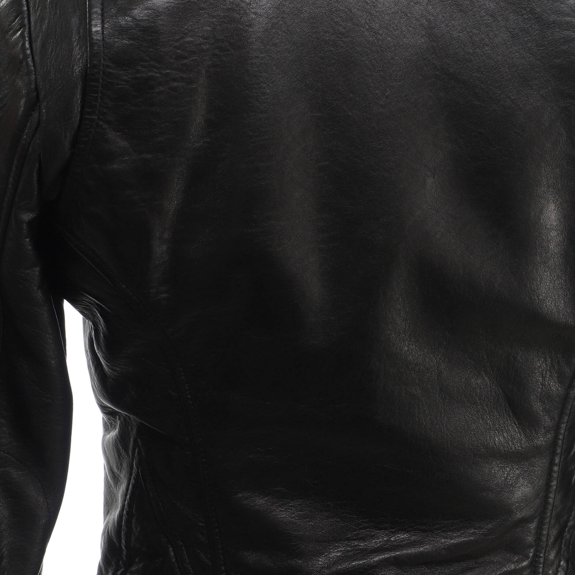 Women's Zipped Biker Jacket Leather