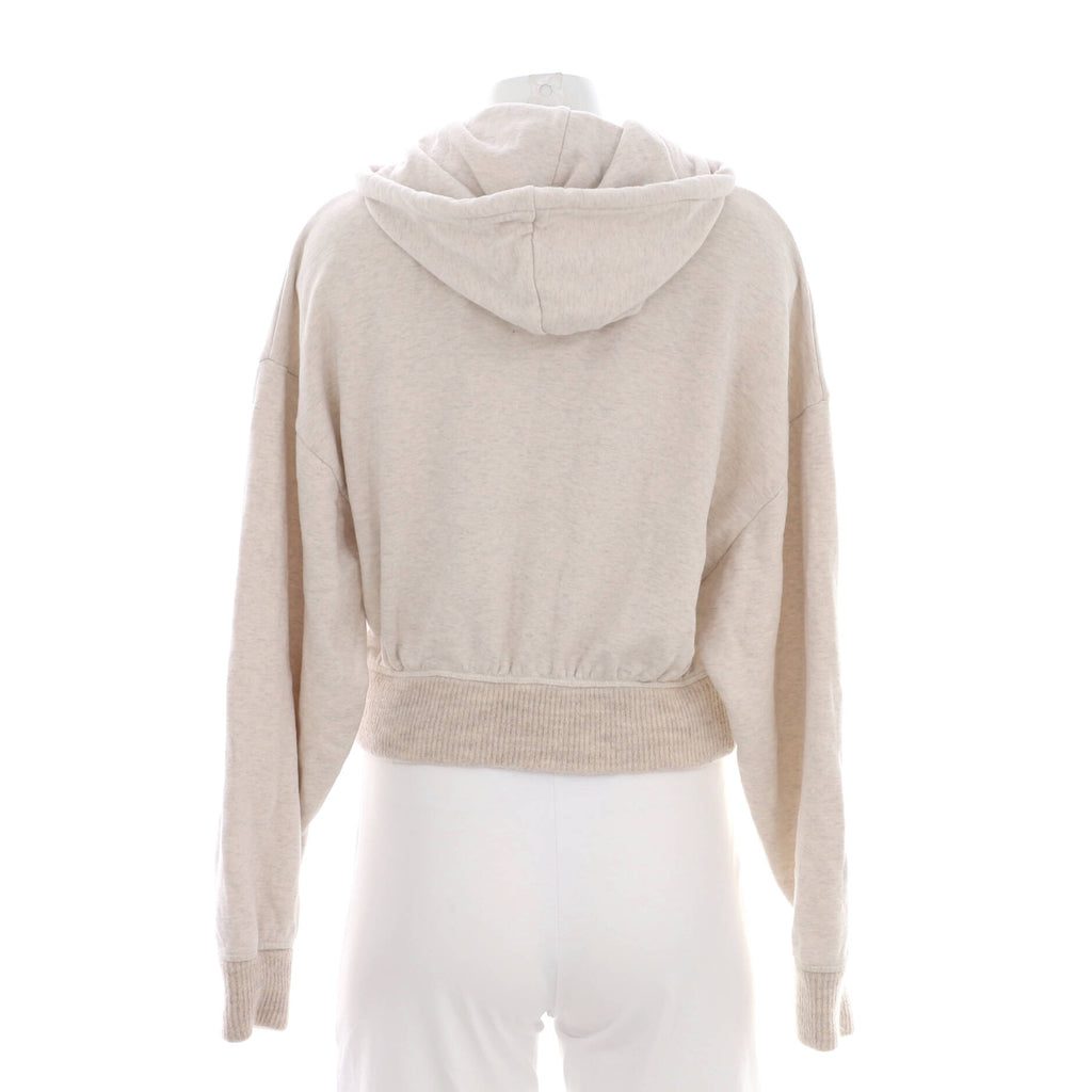 Women's Anagram Pocket Hoodie Cotton with Leather