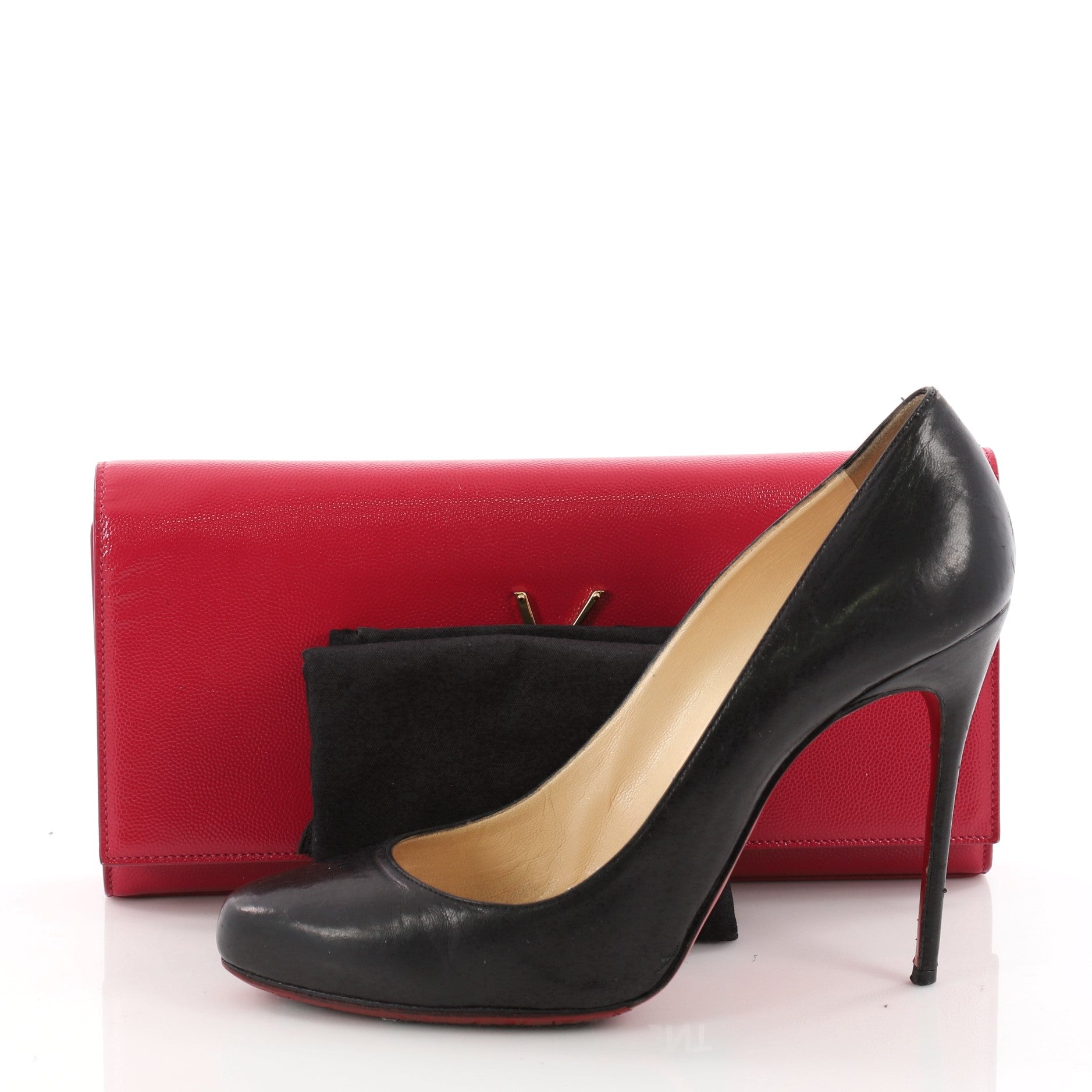 Classic Monogram Clutch Leather Long