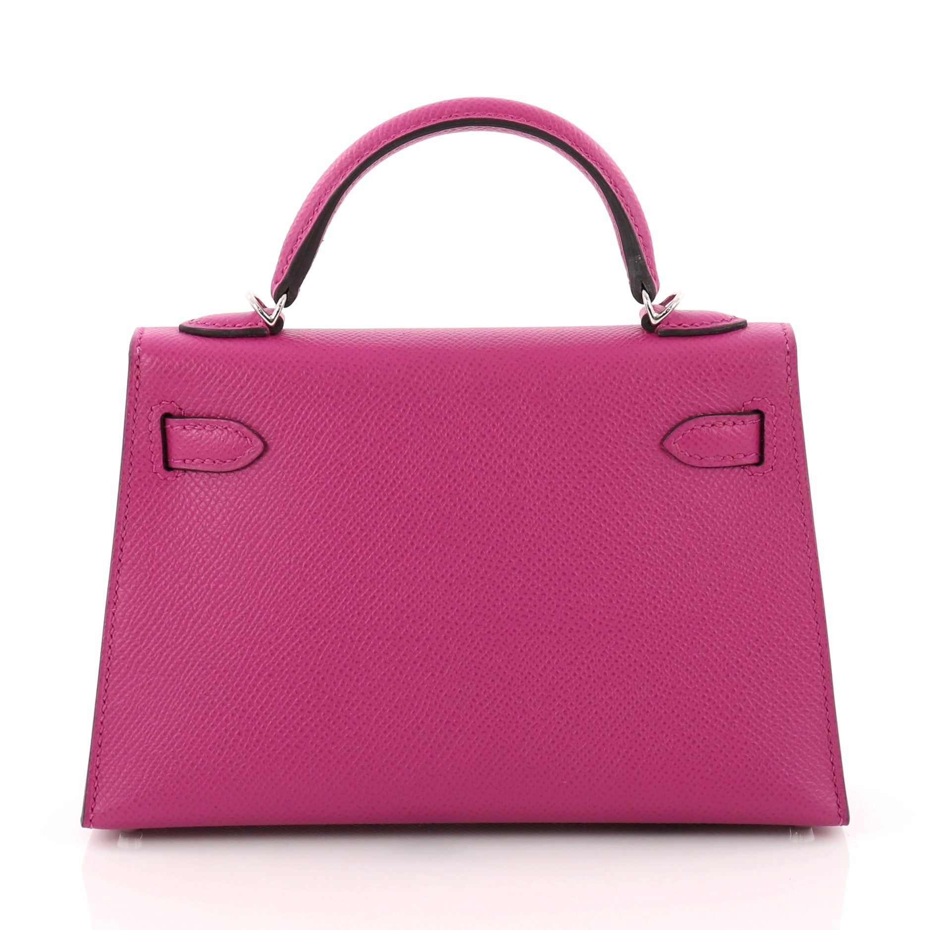 Kelly Mini II Handbag Anemone Epsom with Palladium Hardware 20