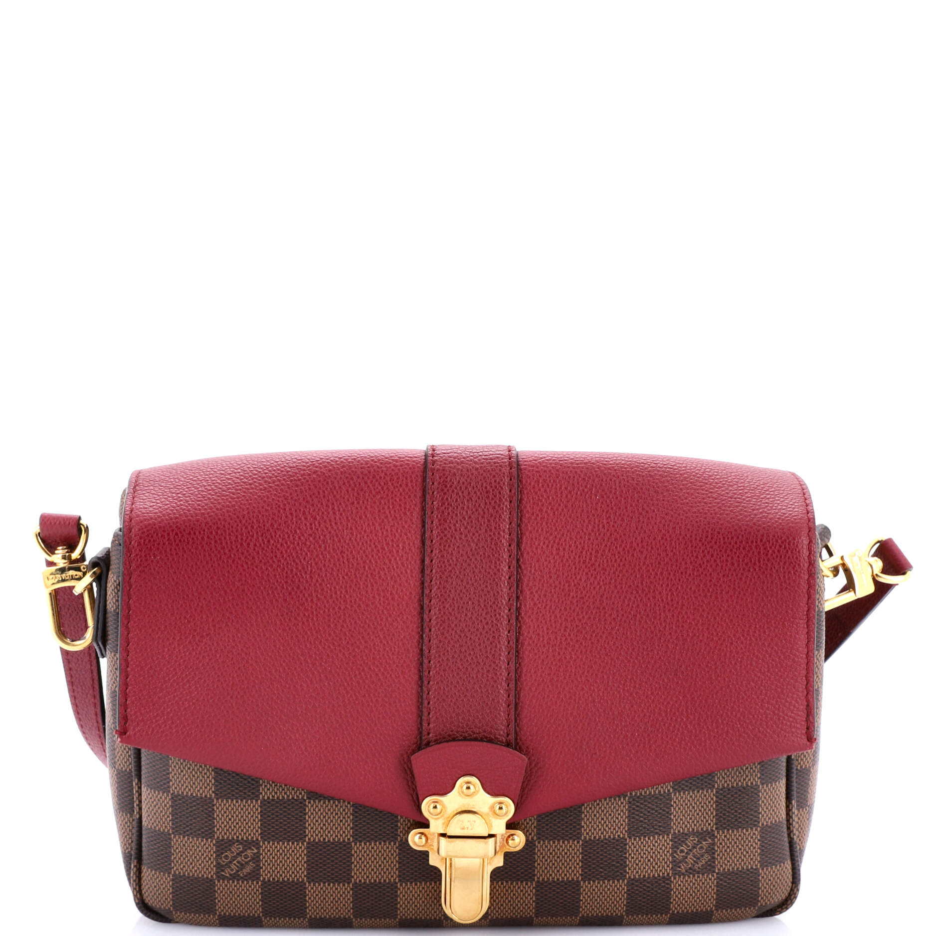 Clapton Handbag Damier and Leather PM
