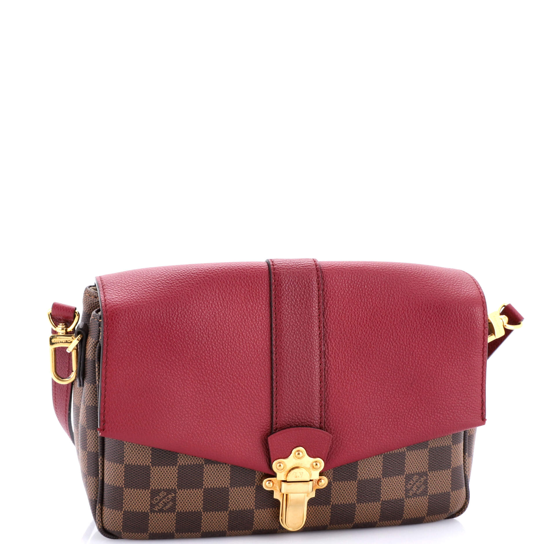 Clapton Handbag Damier and Leather PM