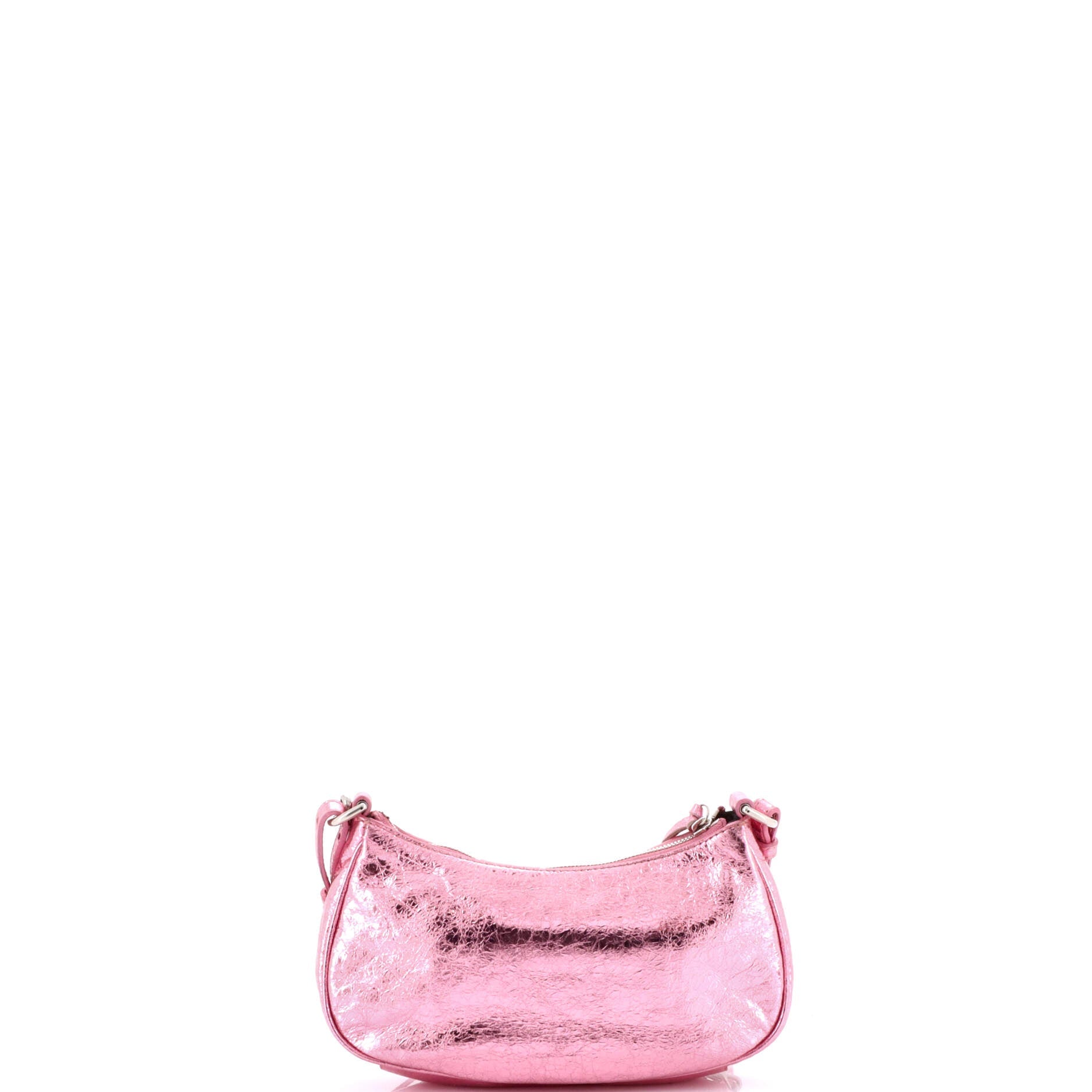 Le Cagole Giant Studs Shoulder Bag Leather with Crystals Mini