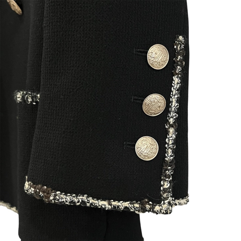 Chanel COCO Camellia Emblem Wool Tweed Jacket