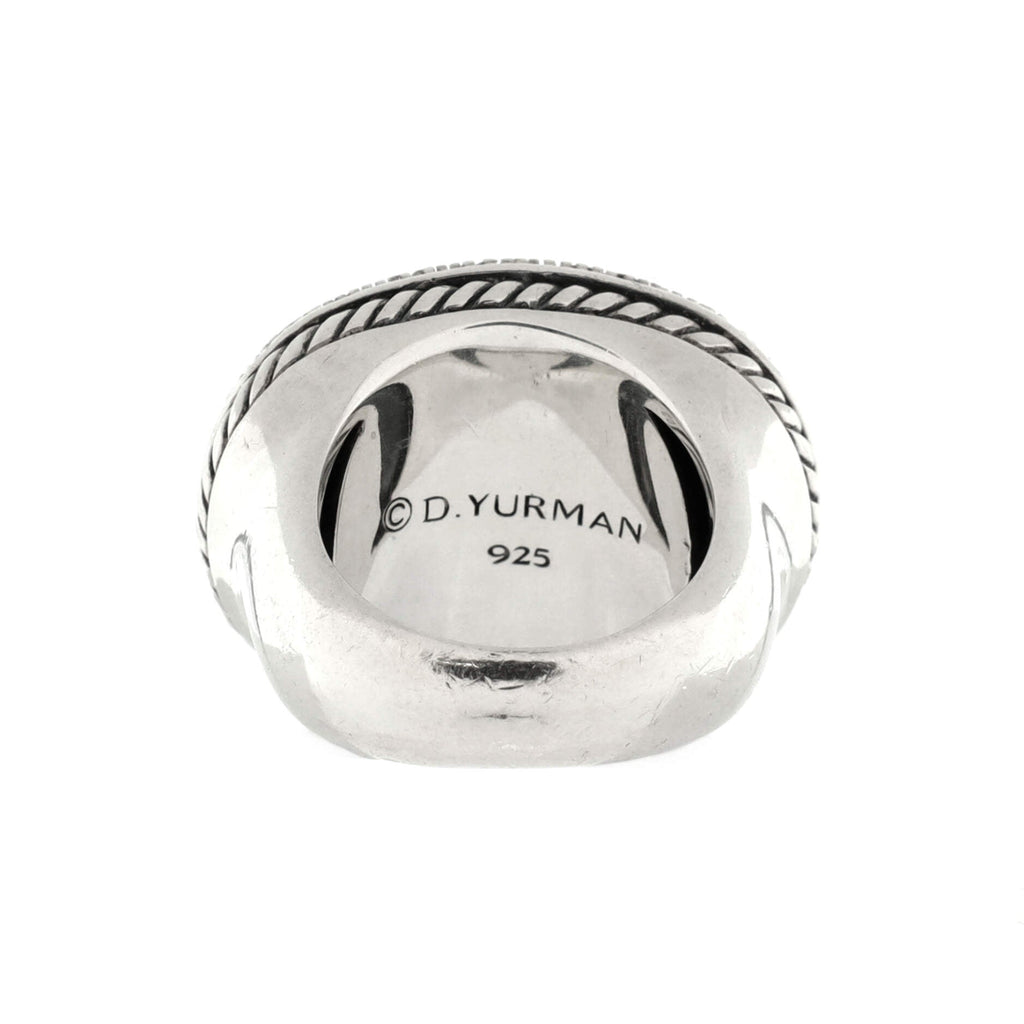 Midnight Melange Oval Ring Sterling Silver with Diamonds