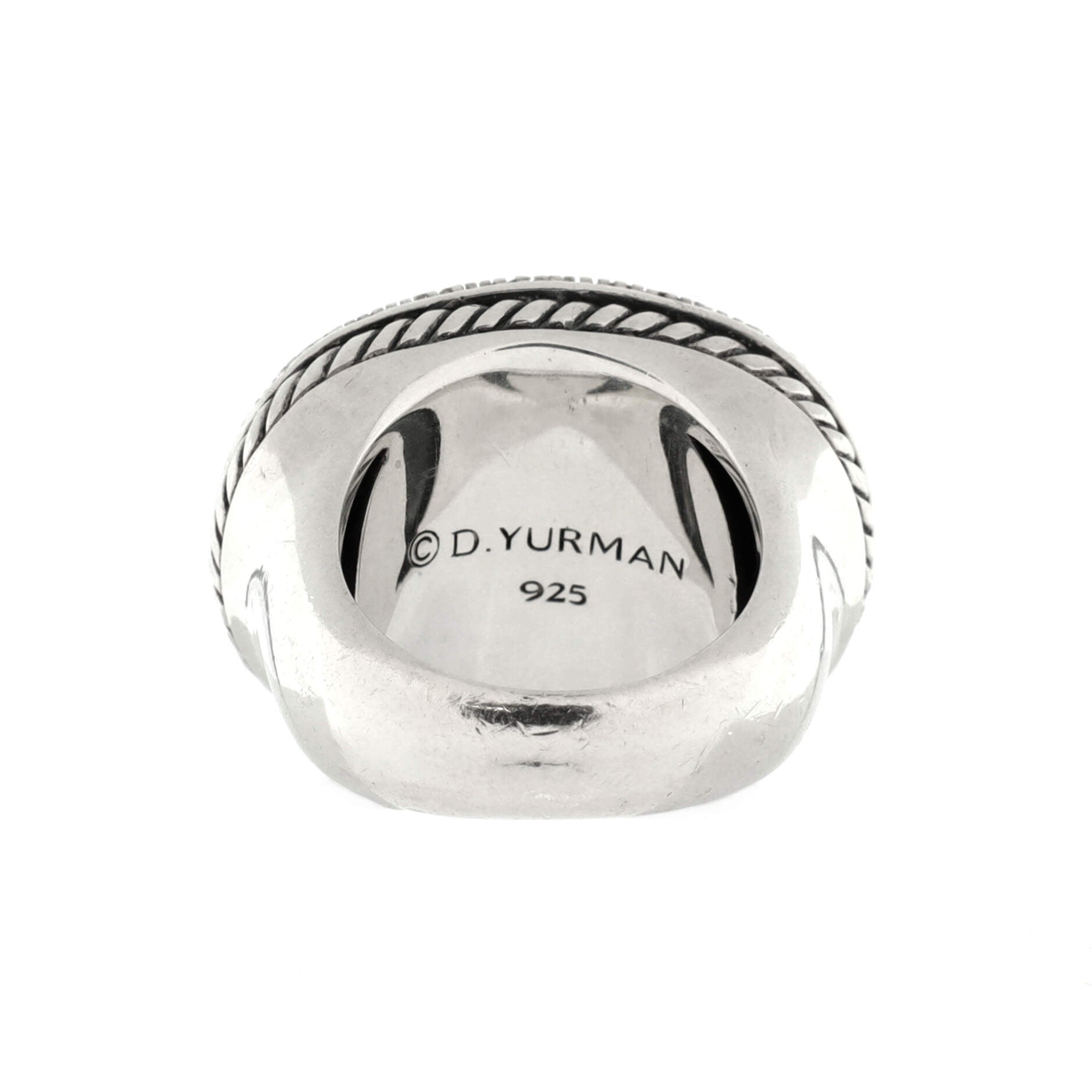 Midnight Melange Oval Ring Sterling Silver with Diamonds