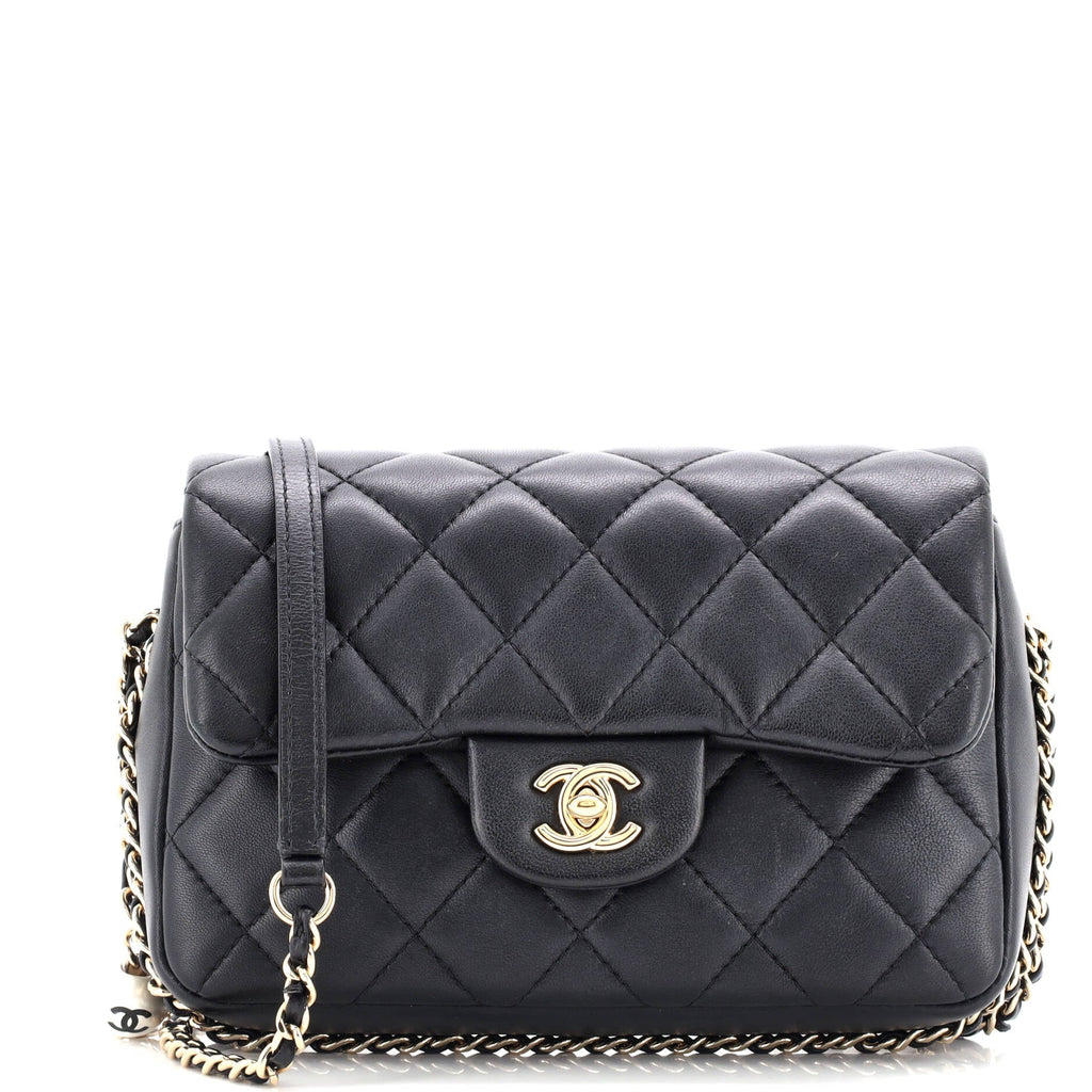 My Precious Pearls Chain Flap Bag Quilted Lambskin Medium