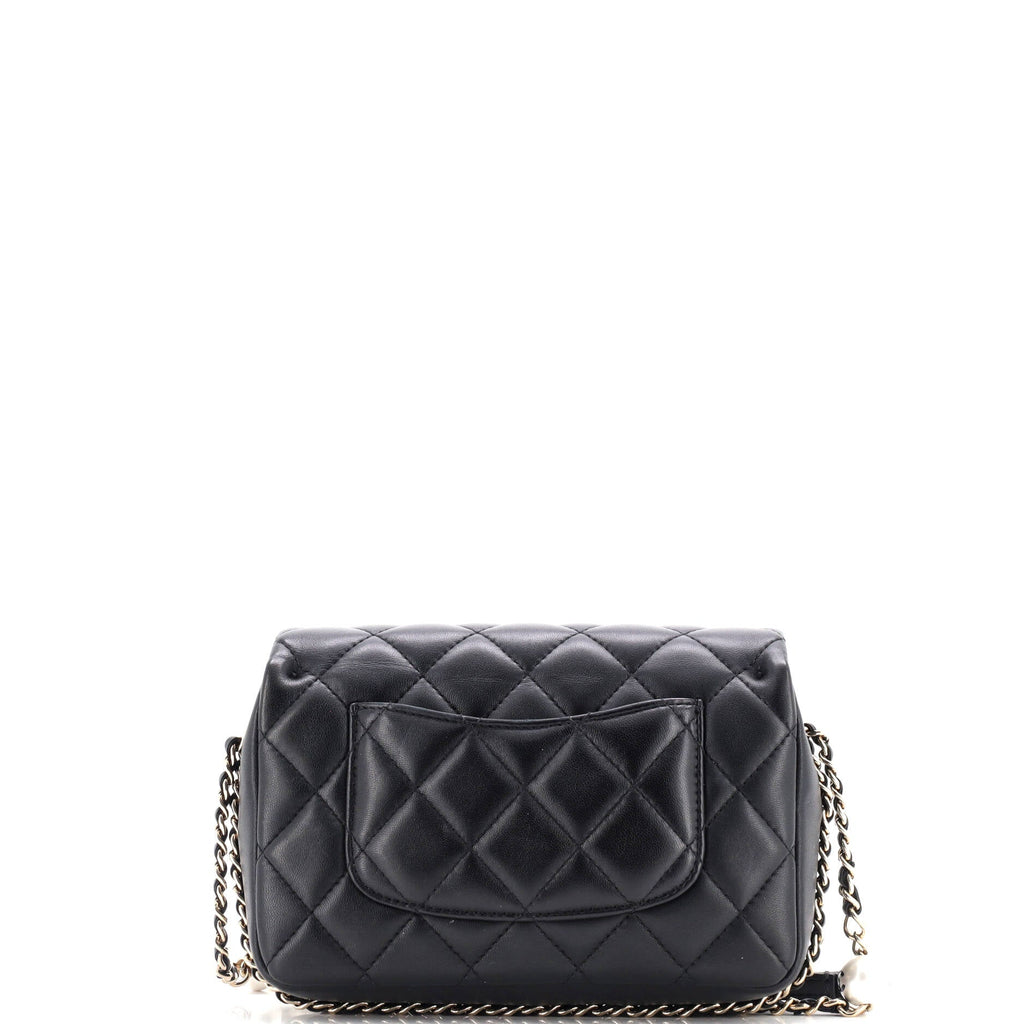 My Precious Pearls Chain Flap Bag Quilted Lambskin Medium