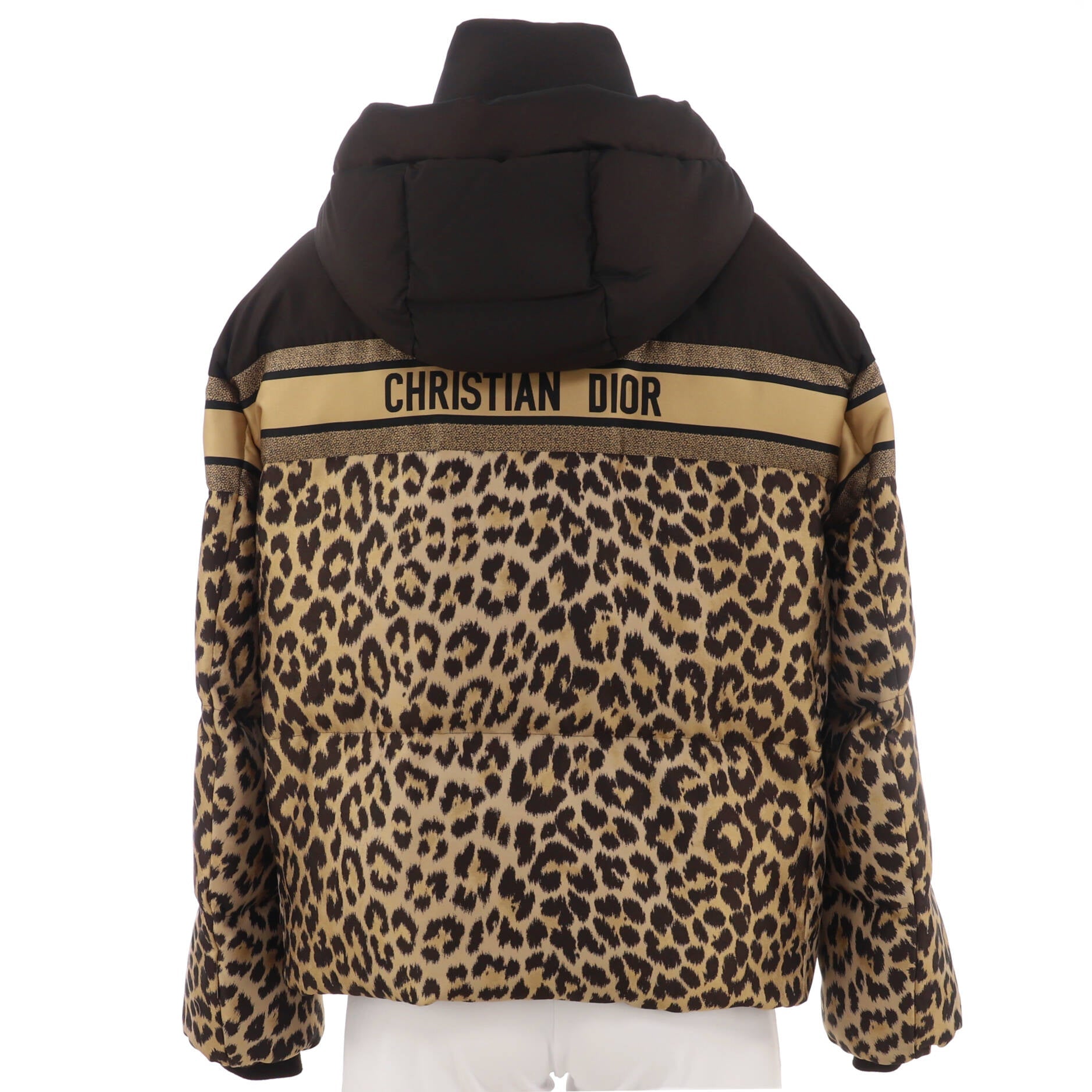 Women's Two Pocket Hooded Jacket Quilted Printed Polyester