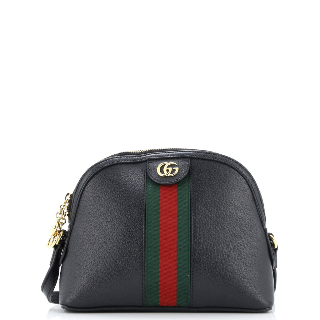 Ophidia Dome Shoulder Bag Leather Small