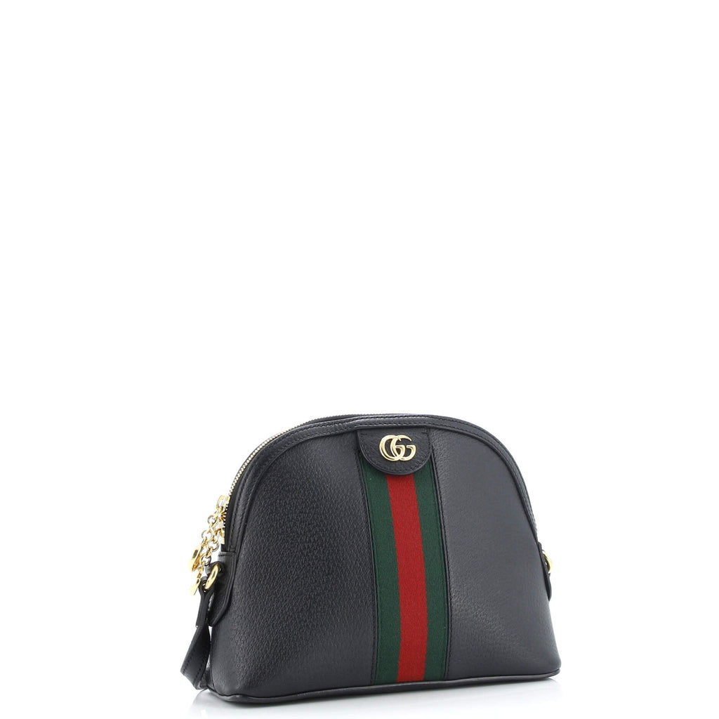 Ophidia Dome Shoulder Bag Leather Small