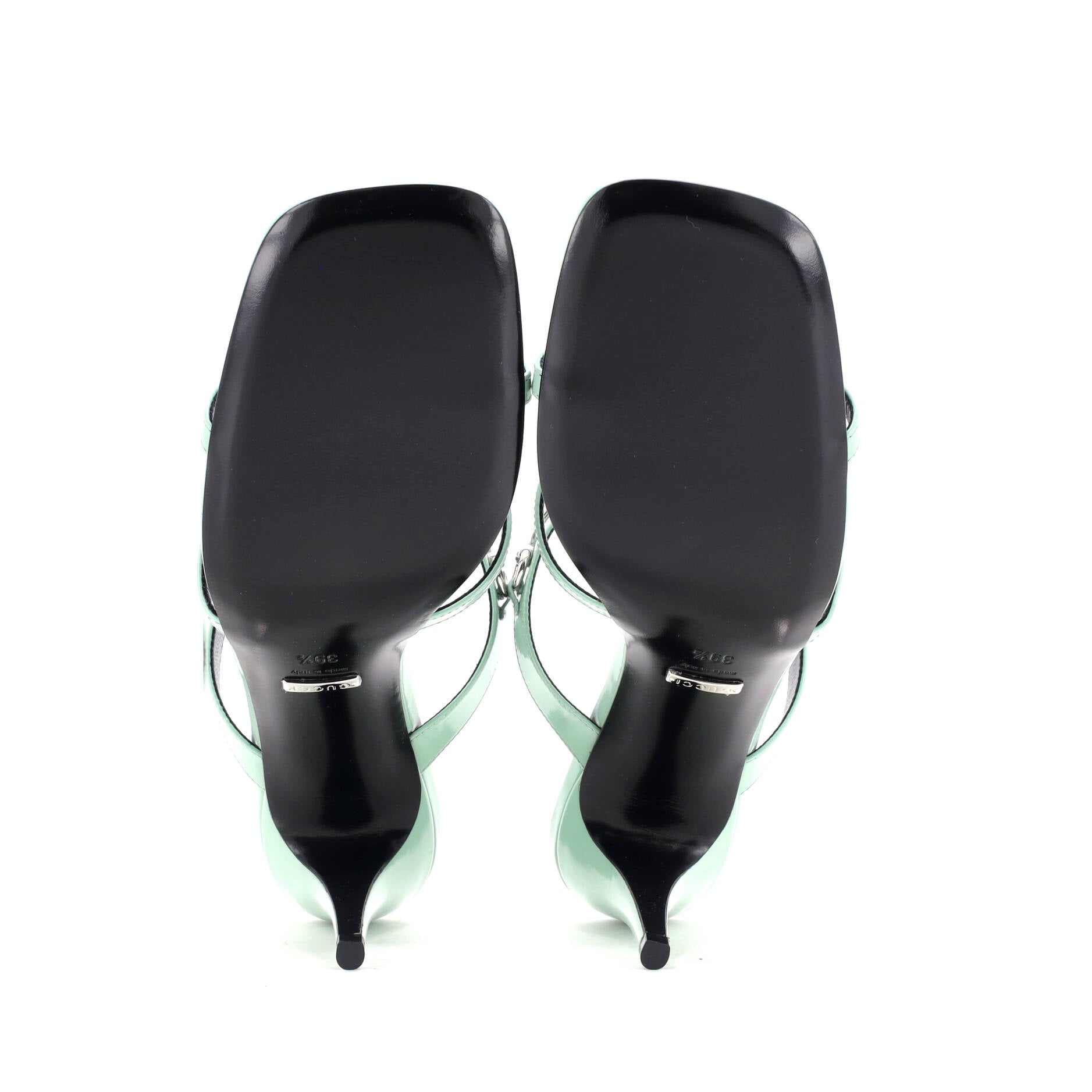 Women's Horsebit Cage Heeled Sandals Leather