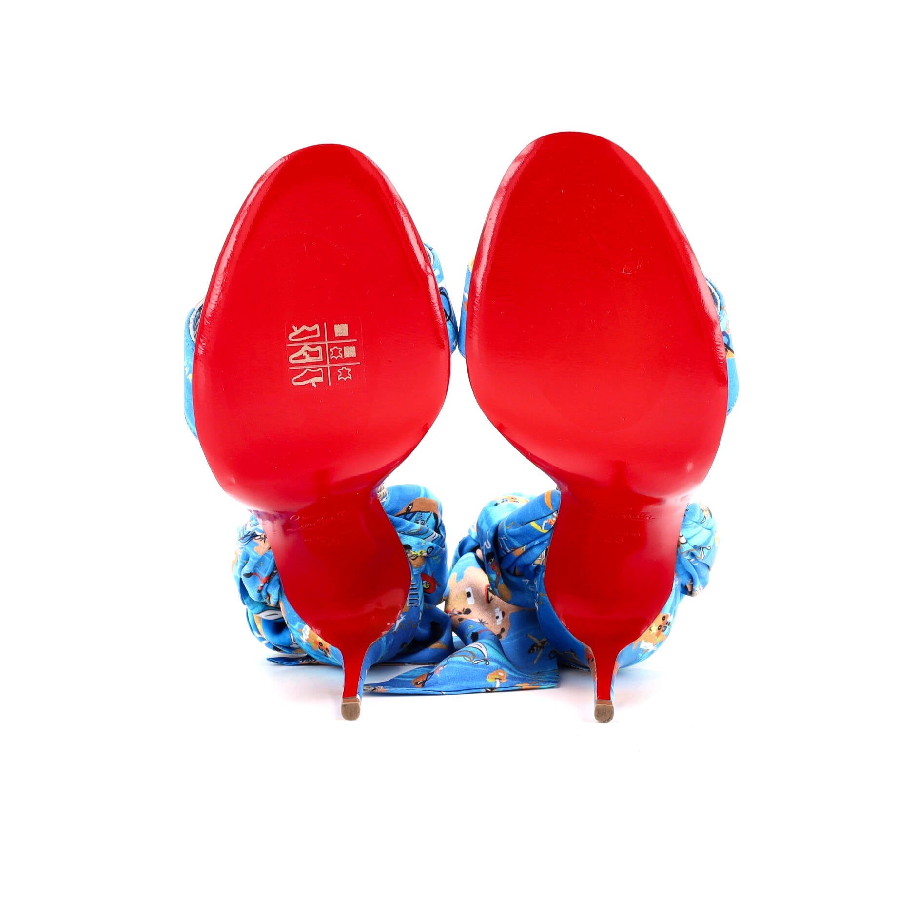Women's Du Desert Heeled Sandals Printed Satin 100