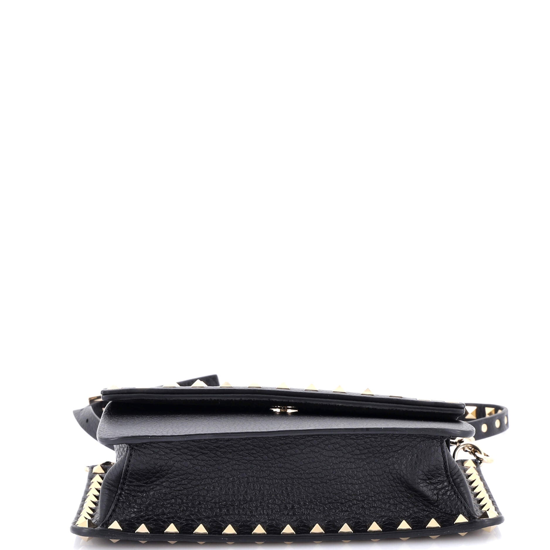 Rockstud Front Handle Flap Bag Leather Small