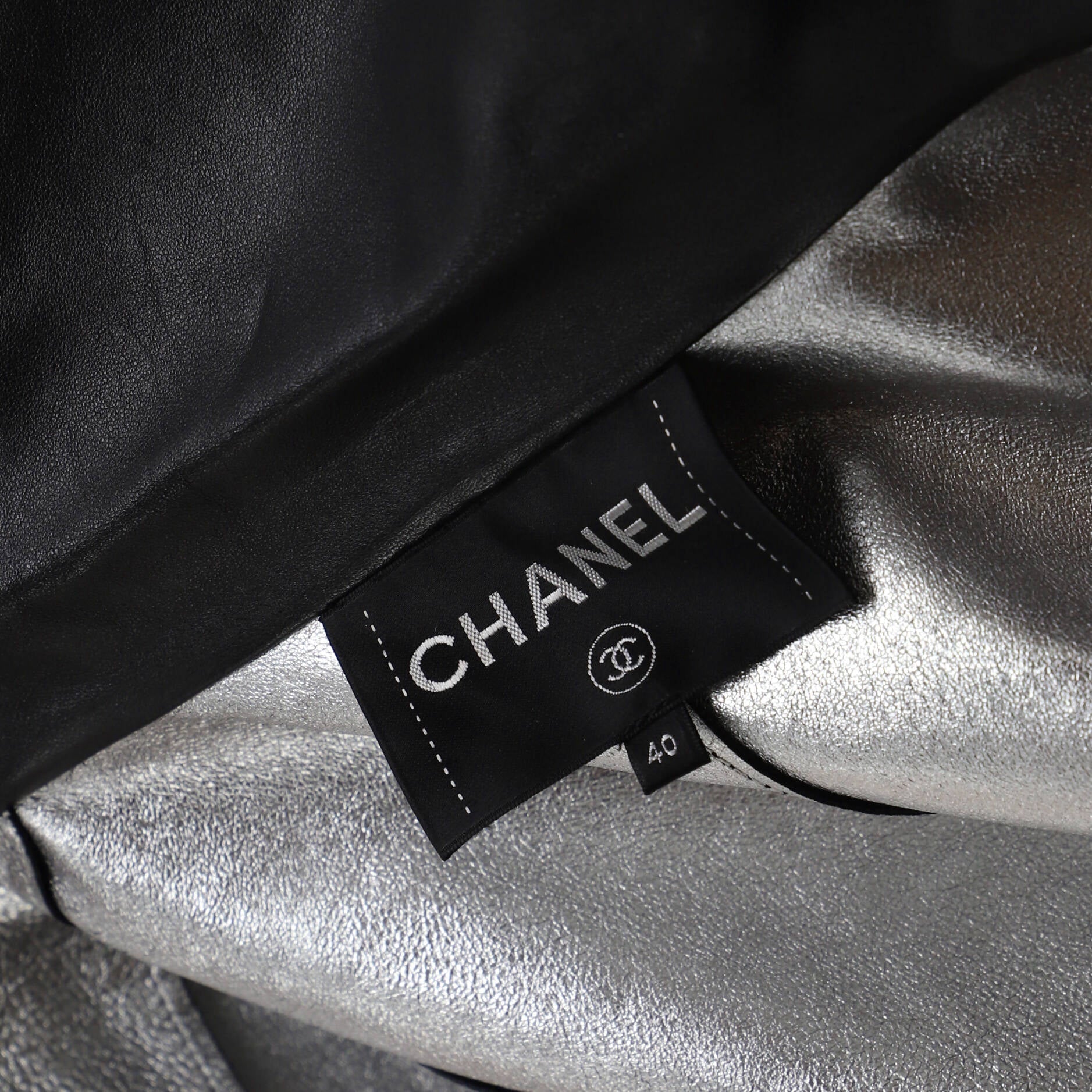 Women's Logo Four Pocket Zipped Coat Leather