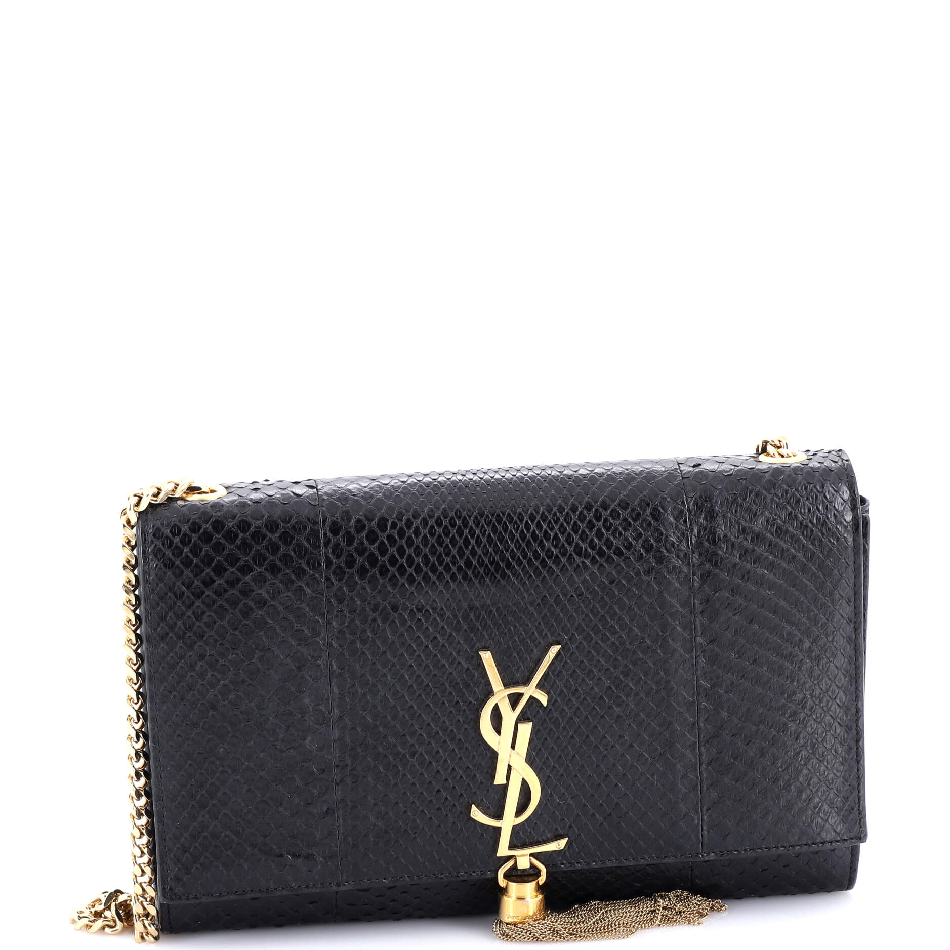 Classic Monogram Tassel Crossbody Bag Python Medium
