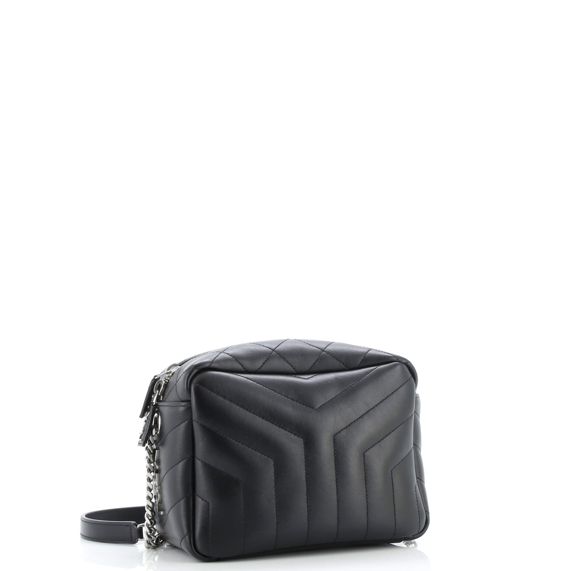 LouLou Bowling Bag Matelasse Chevron Leather Small