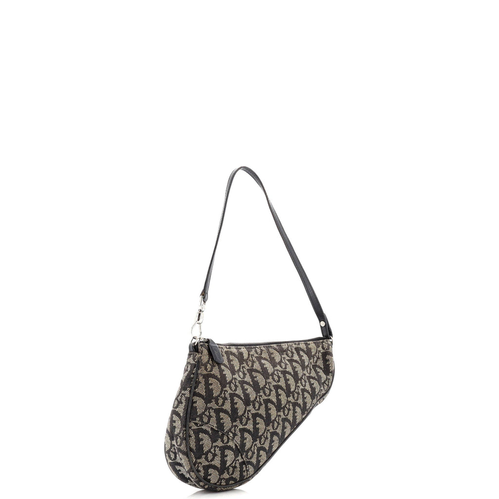 Vintage Saddle Bag Diorissimo Canvas Mini