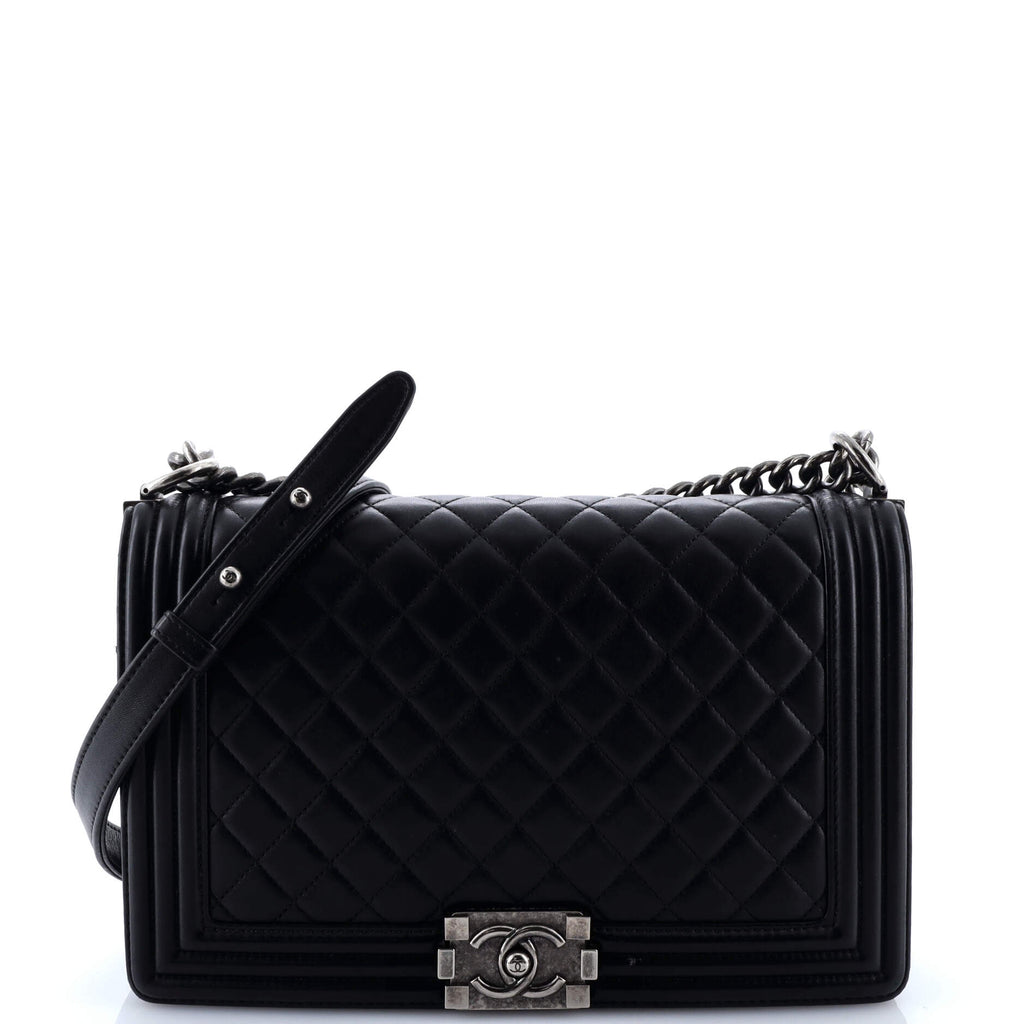 Boy Flap Bag Quilted Lambskin New Medium
