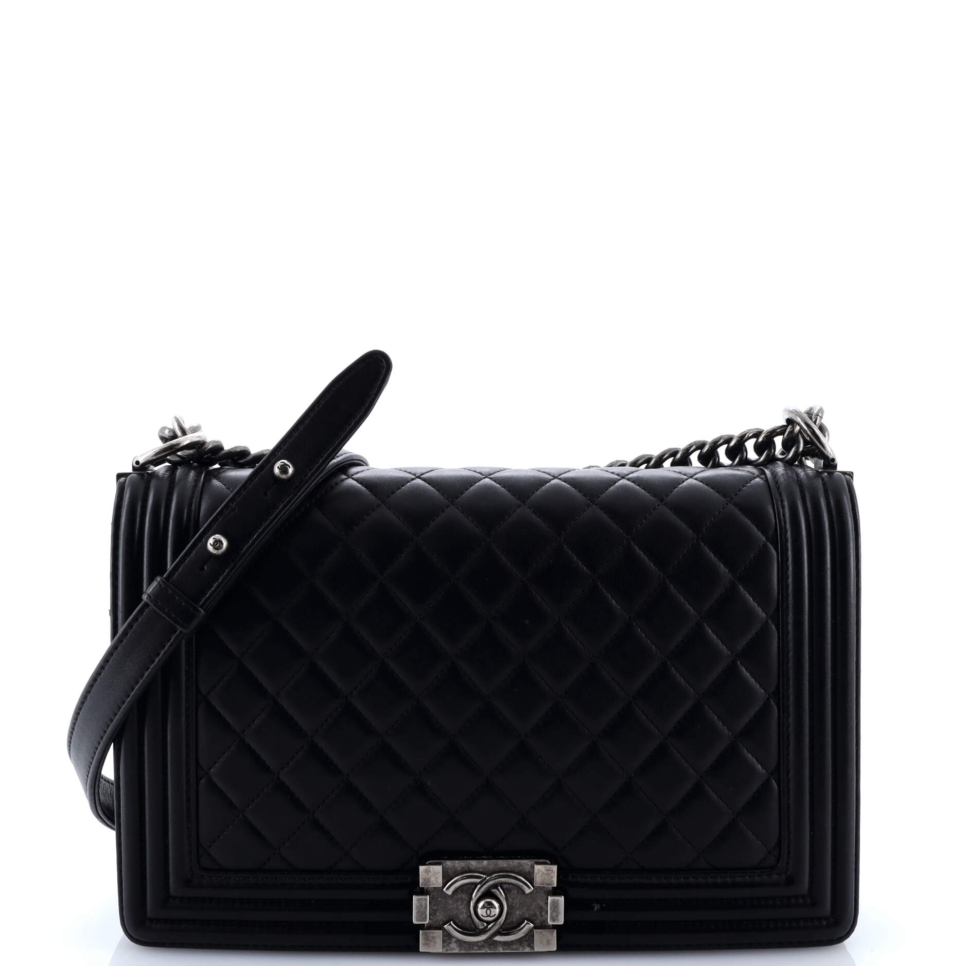 Boy Flap Bag Quilted Lambskin New Medium
