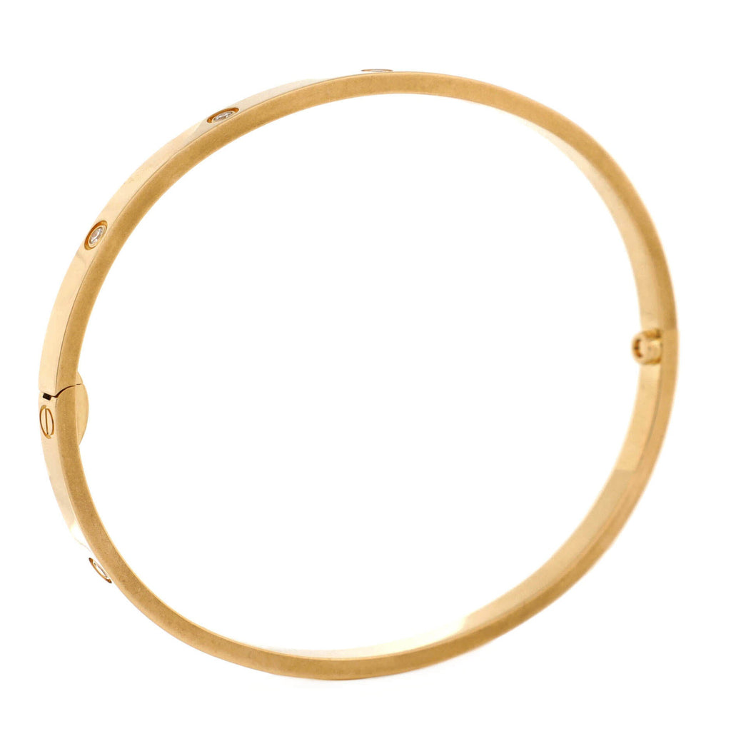 Love 10 Diamond Bracelet 18K Yellow Gold with Diamonds Small