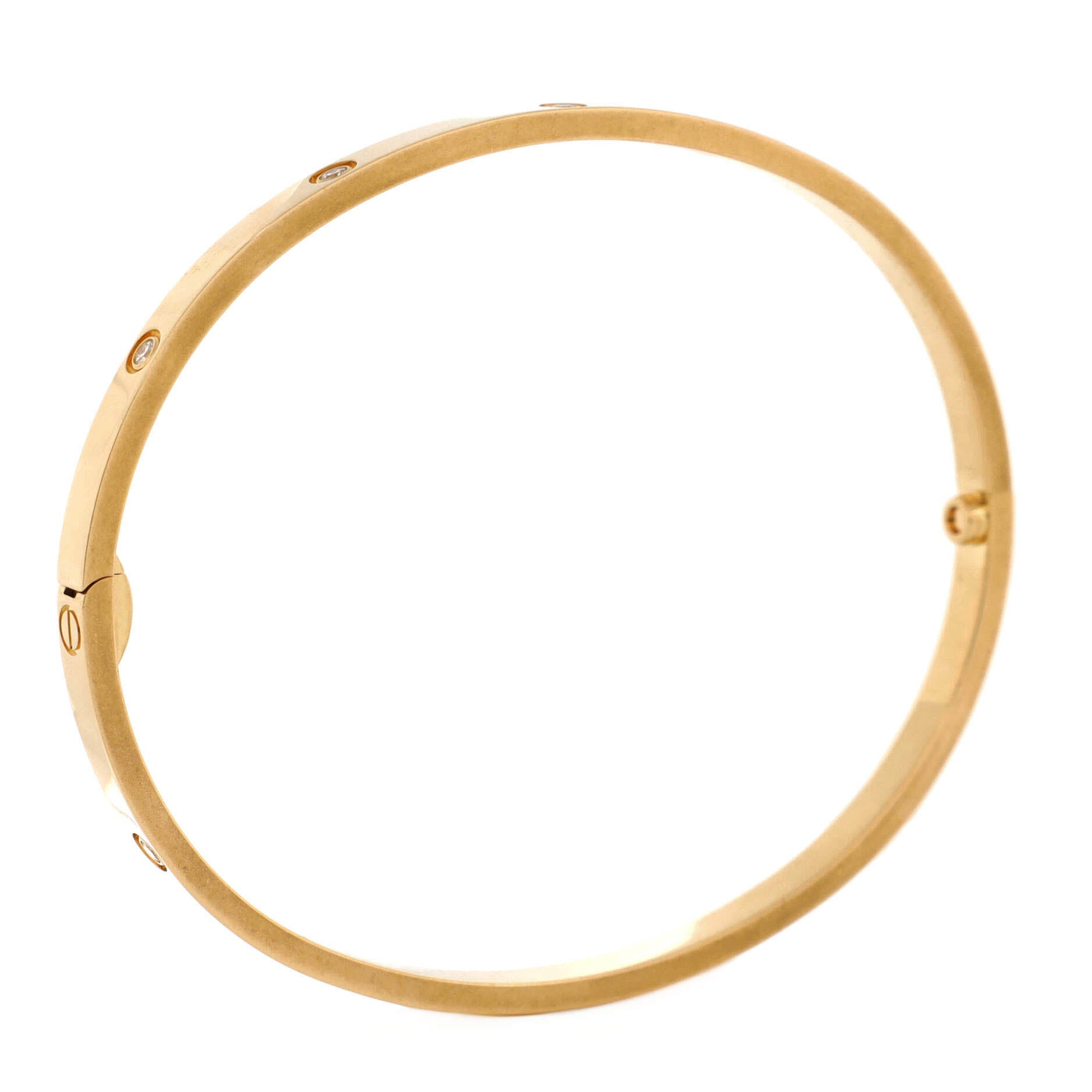 Love 10 Diamond Bracelet 18K Yellow Gold with Diamonds Small