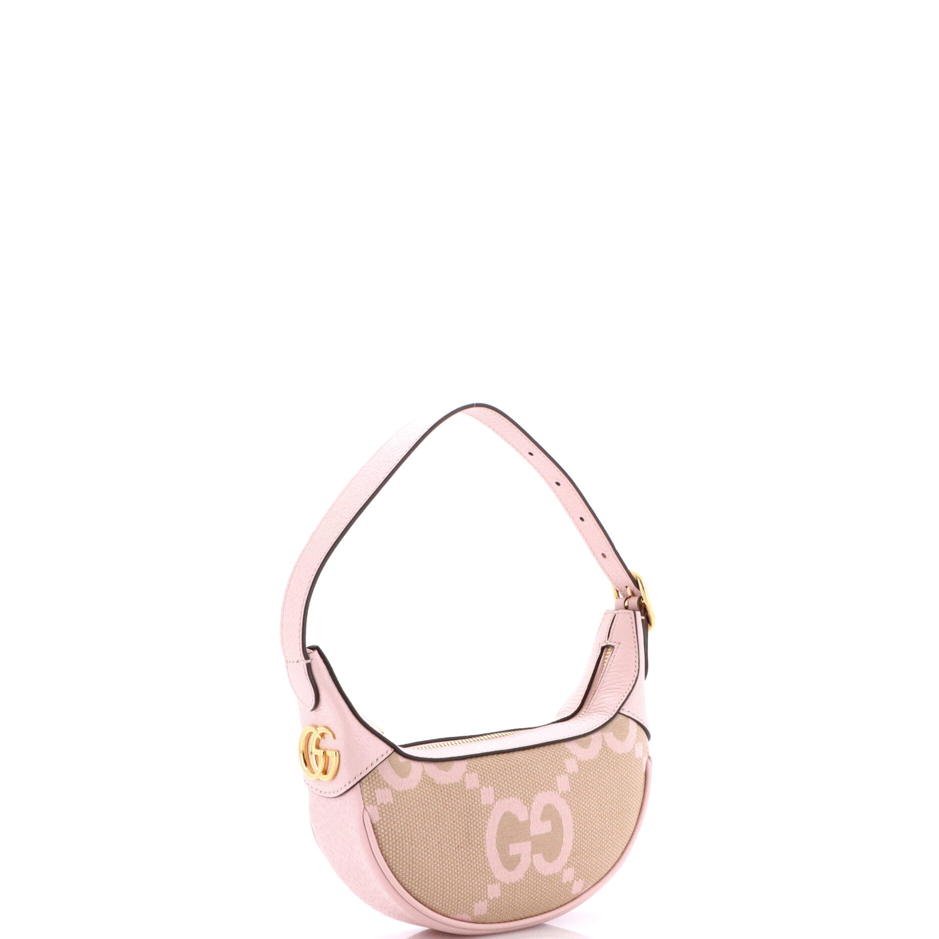 Ophidia Half Moon Bag Jumbo GG Canvas Mini