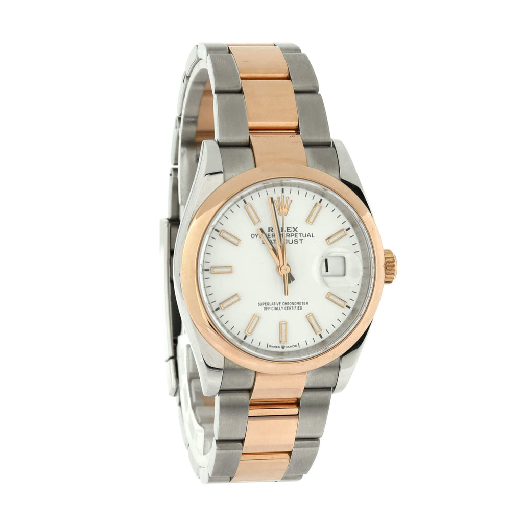 Oyster Perpetual Datejust Automatic Watch Stainless Steel and Rose Gold 36