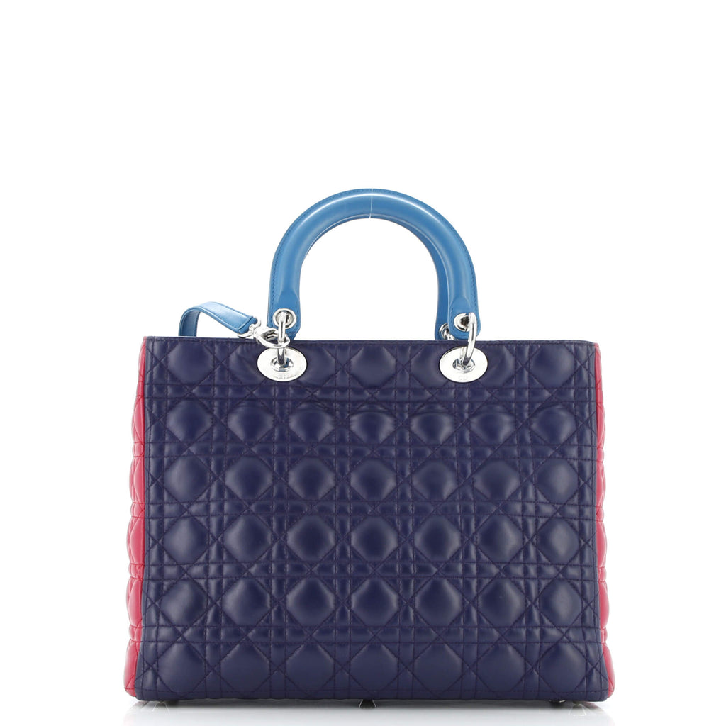 Lady Dior Bag Cannage Quilt Lambskin Large
