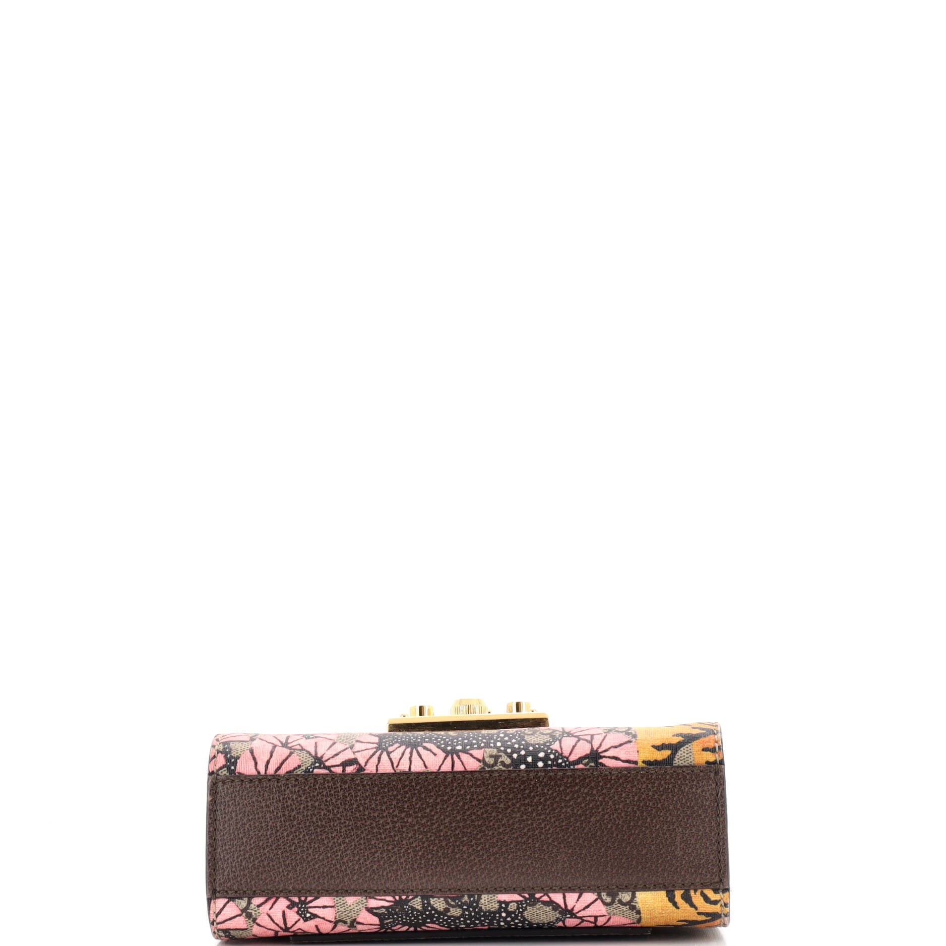 Padlock Shoulder Bag Bengal Print GG Coated Canvas Small