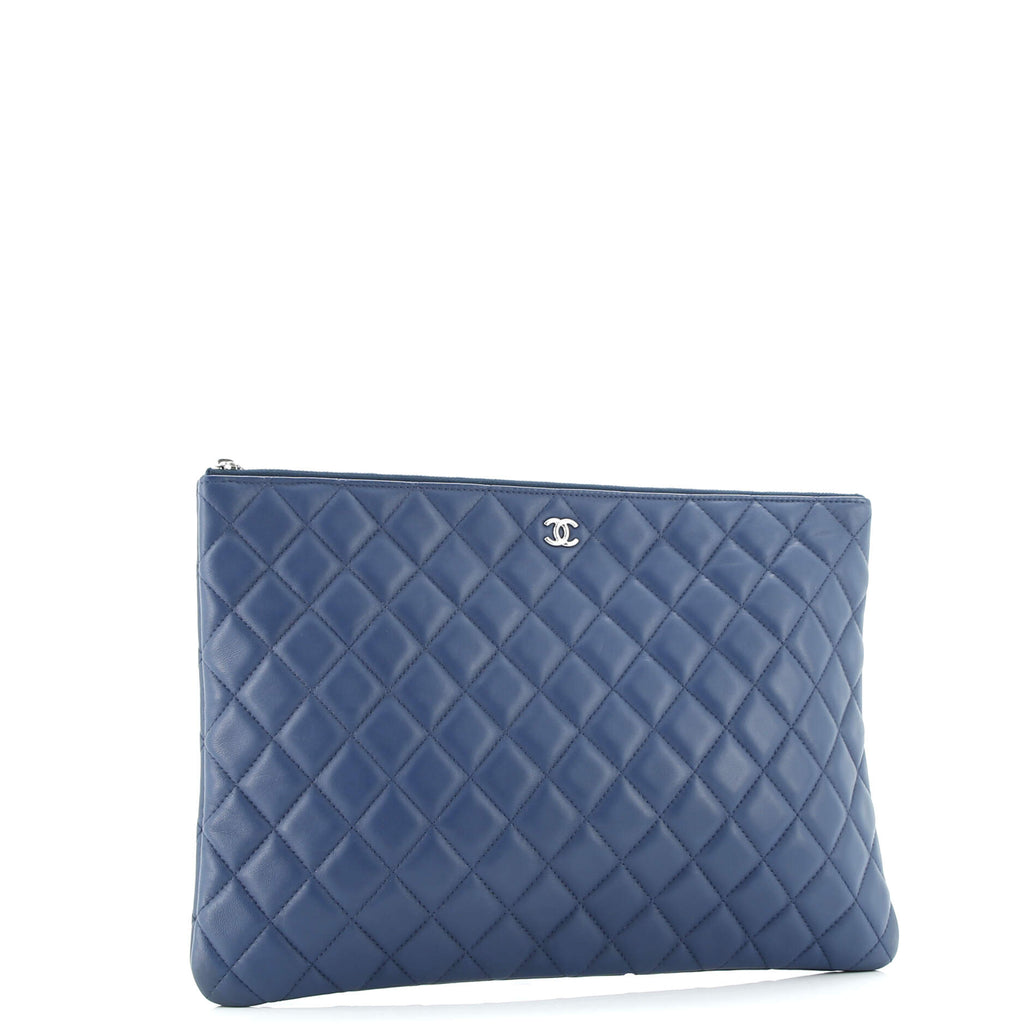 O Case Clutch Quilted Lambskin Large
