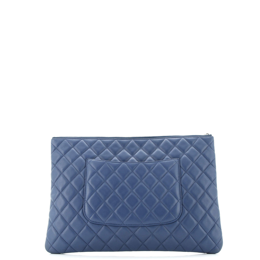 O Case Clutch Quilted Lambskin Large