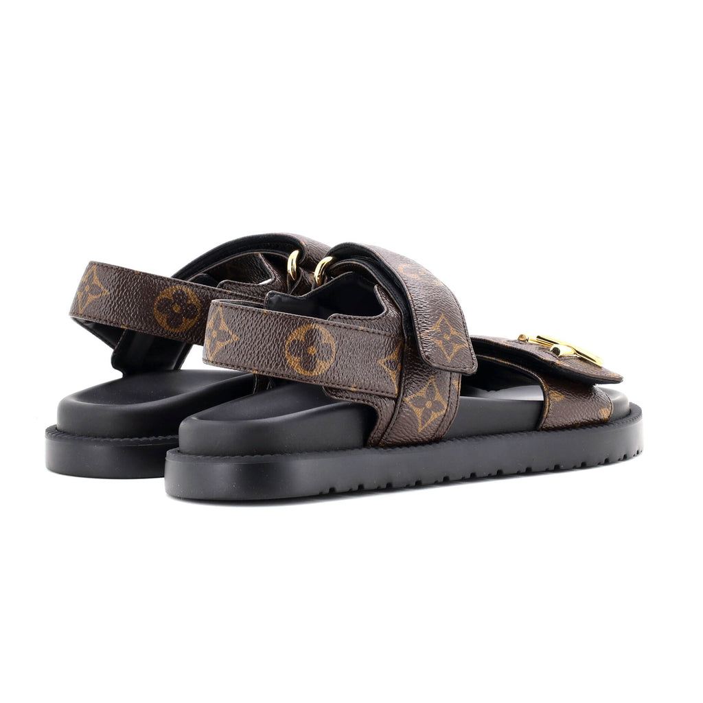 Women's Sunset Comfort Flat Sandals Monogram Canvas